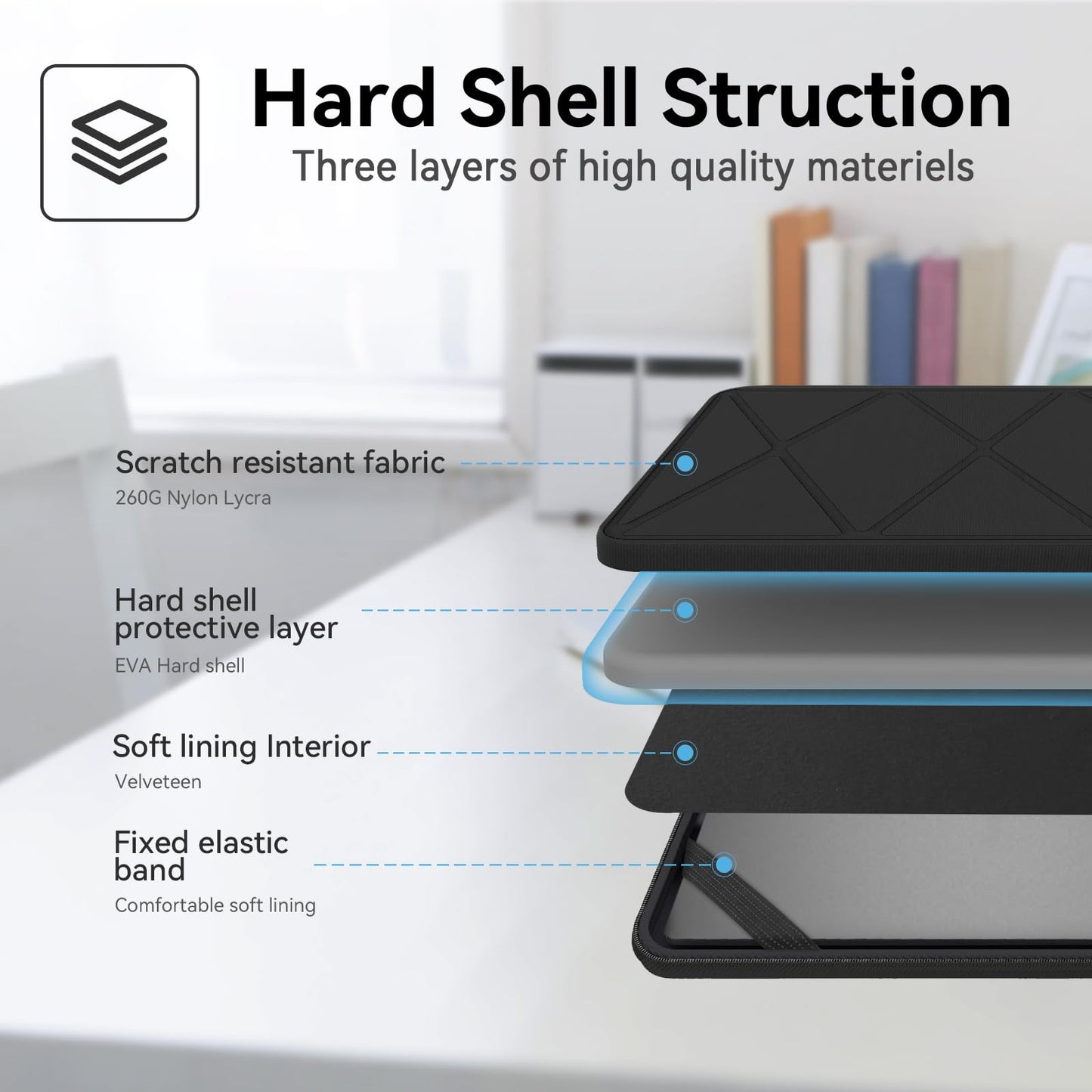 Smatree Hard EVA Protective Sleeve Case Compatible for 16 inch ASUS Vivobook Pro 16X (N7601), for 16 inch ASUS Vivobook S 16 FLIP OLED, for 16 inch ASUS Vivobook Pro 16X/16(K6602) Laptop Bag (X8283)