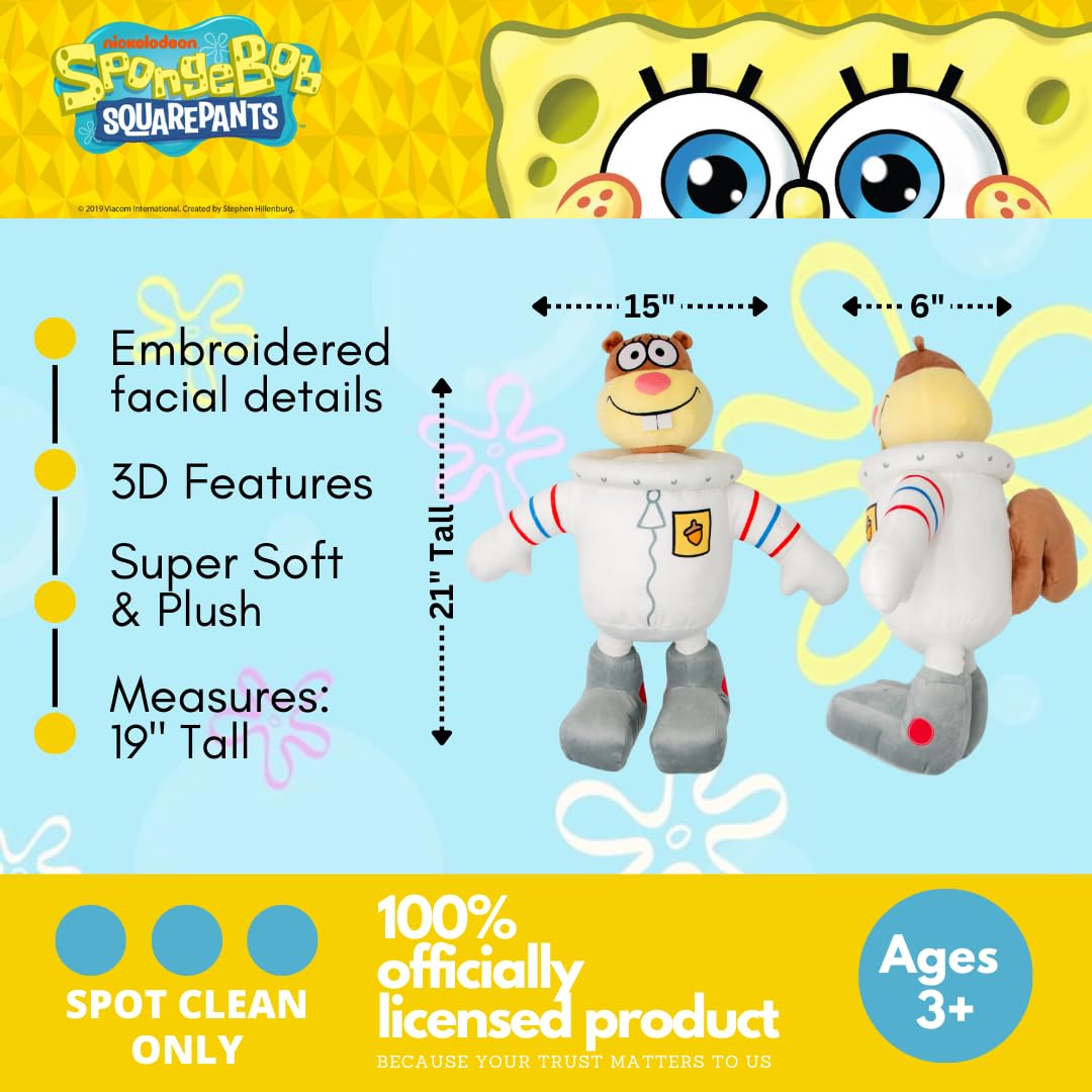 Franco Bedding Super Soft Plush Decorative Throw Cuddle Pillow, Standard, Spongebob Squarepant-Sandy Cheeks