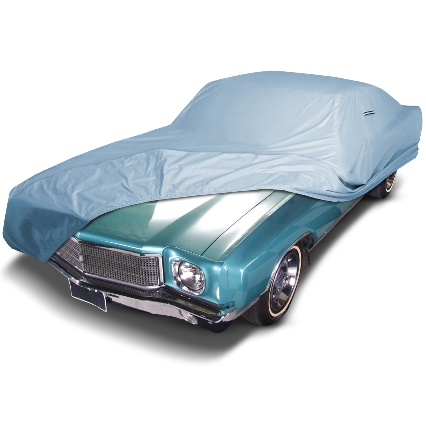 iCarCover Premium Car Cover for 1970-1972 Chevy Monte Carlo Heavy Duty Waterproof All-Weather Automobiles Custom Fit Indoor Outdoor UV Snow Protection Covers with Straps and Bag
