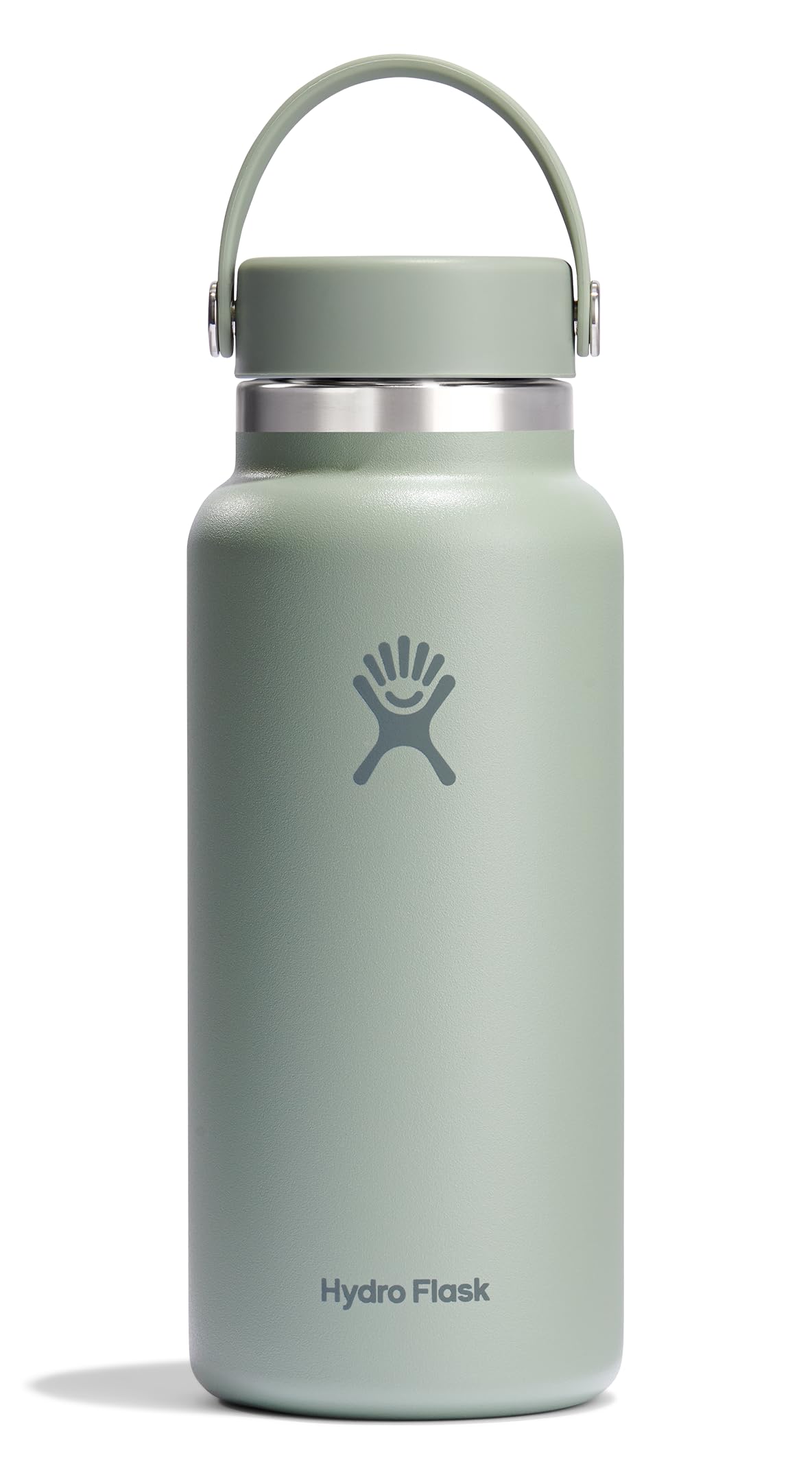 Hydro Flask Water Bottle - Insulated Stainless Steel - Wide Mouth Flex Lid, Non Spill, Leakproof and Refillable in 32 Oz Tonal Agave
