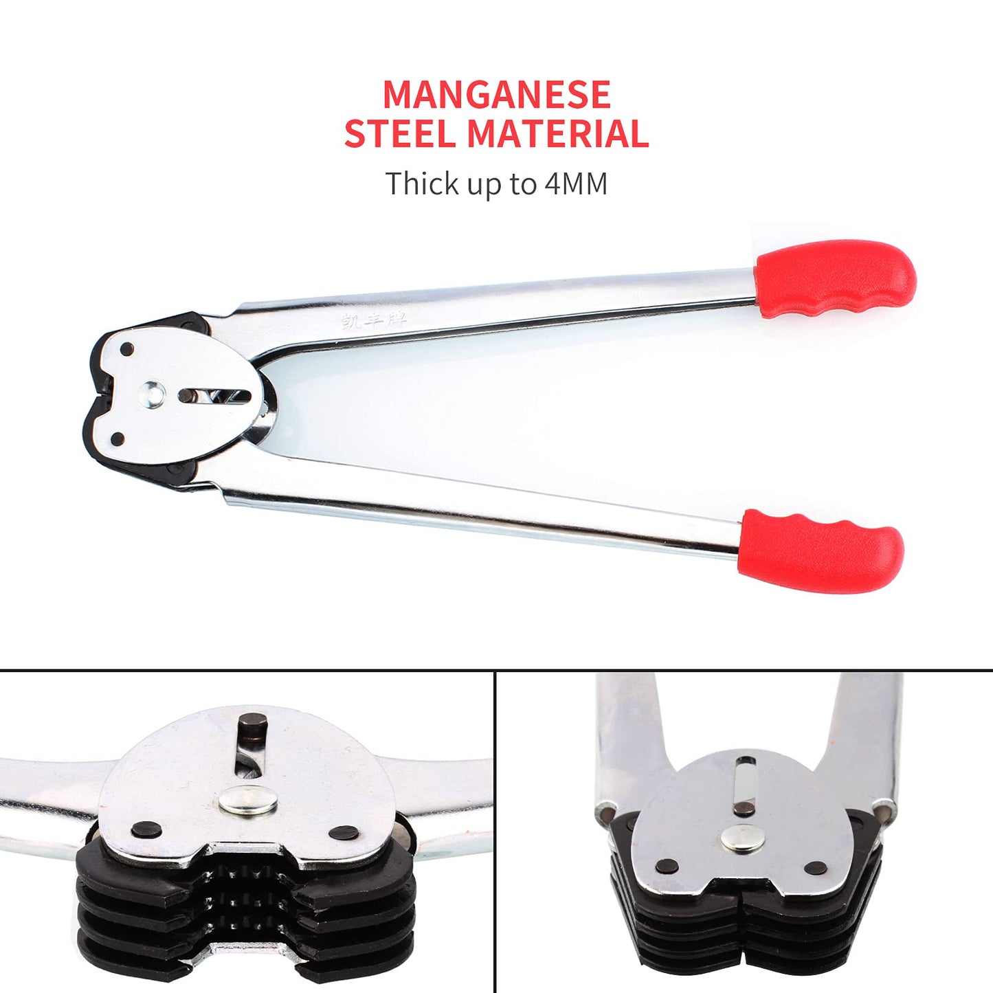 Packaging Strapping Banding Tensioning Tool - Sealer Tool Heavy Duty PP Plastic Strapping Kit