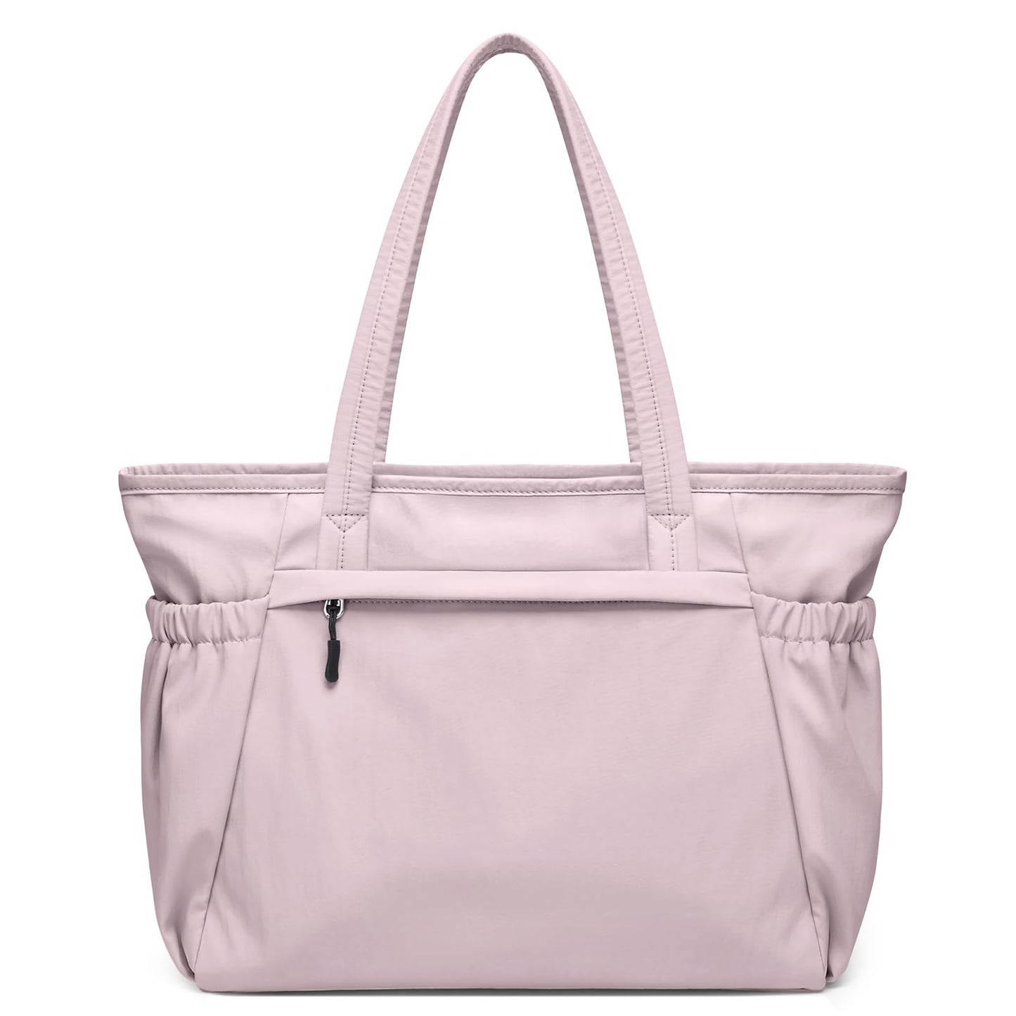 GOLF QUALITY Tote Bag for Women, Work Bags with Zipper Computer Laptop Handbag with Compartments for Travel, Daily,Fit 14Inch,Pink