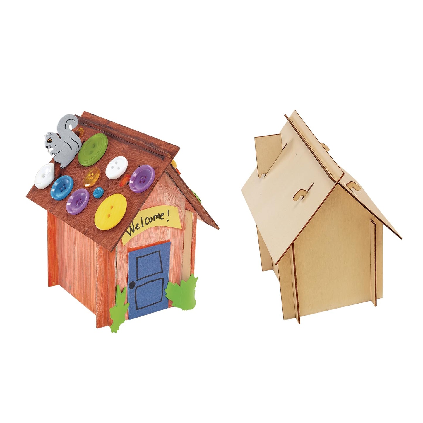 Colorations Easy Build House Set of 6 (Item # EZBHOUSE)