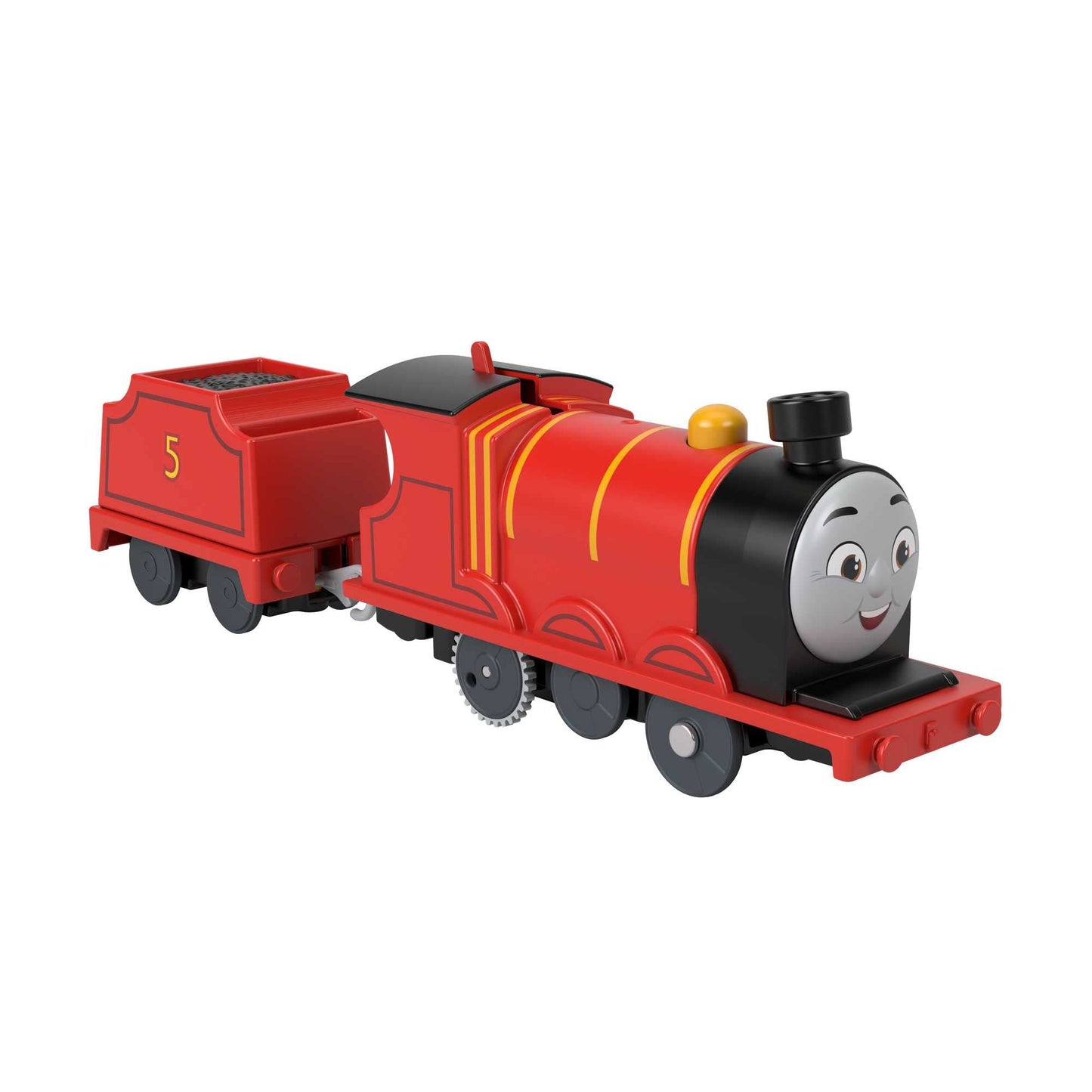 Fisher-Price Thomas & Friends James Motorized Toy Train Engine for Preschool Kids Ages 3 Years and Older
