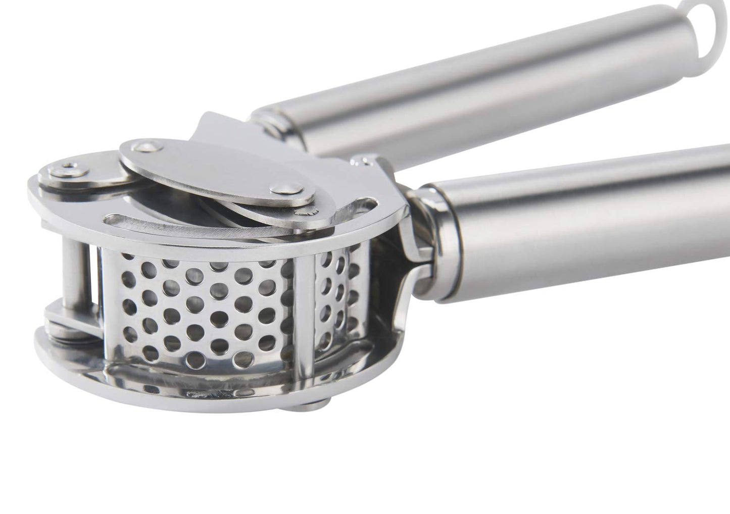 Rösle 12895 Stainless Steel Garlic & Ginger Press with Scraper for Effortless Mincing with Easy Cleanup, 13-inch