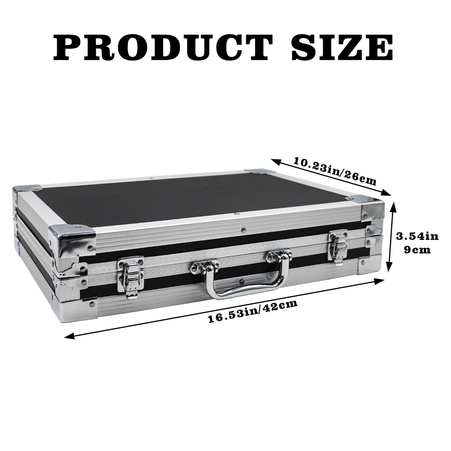 Large Cash Box with Money Tray, Lockable Money Box for Cash, Large Cash Organizer with 5 Compartment Spring-loaded Cash Trays and 4 Coin Trays