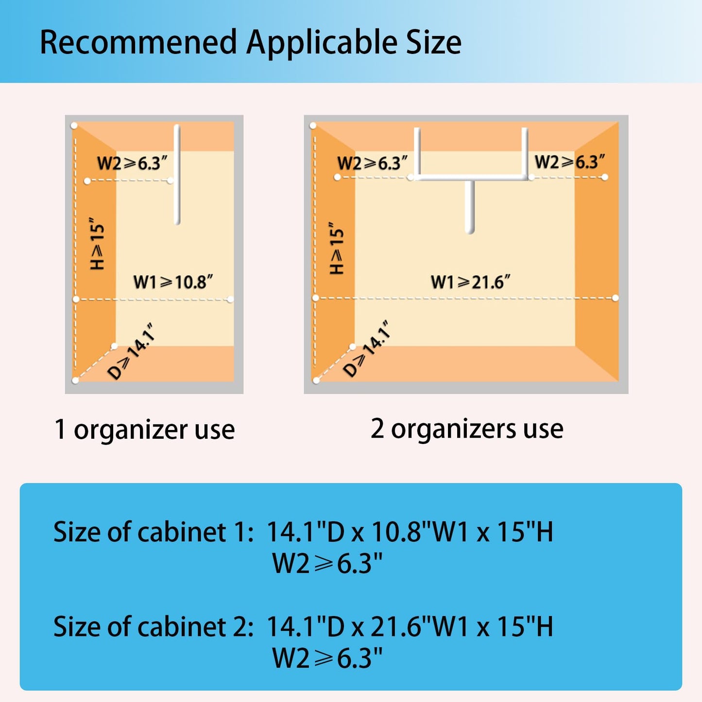 TATAANTY Under Sink Organizer 2 Pack, 2 Tier Metal Under the Sink Storage, Heavy Duty Slide out Pull out Cabinet Organizer, Height Adjustable for Kitchen Bathroom Pantry Closet Organization Rack