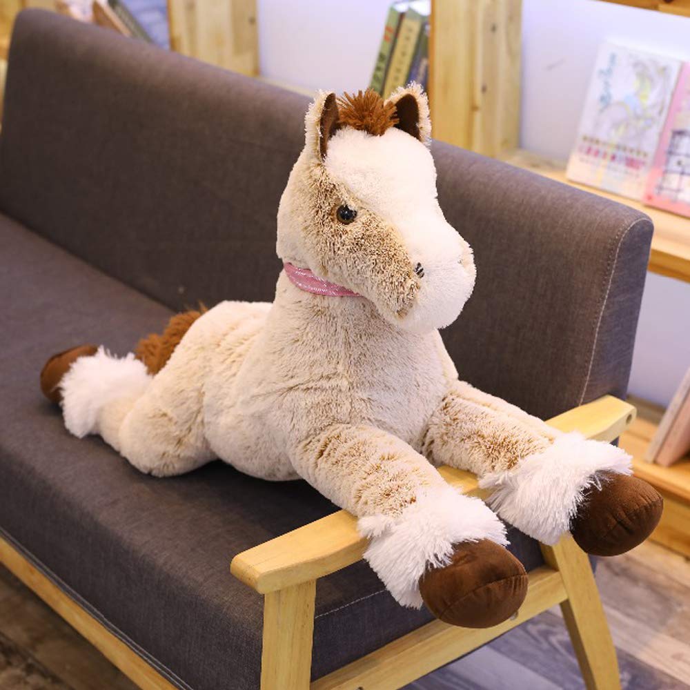 Large Horse Stuffed Animal Plush Toy,Giant Pony Unicorn Plush Doll Gifts for Kids,Valentines,Christmas 35.4"