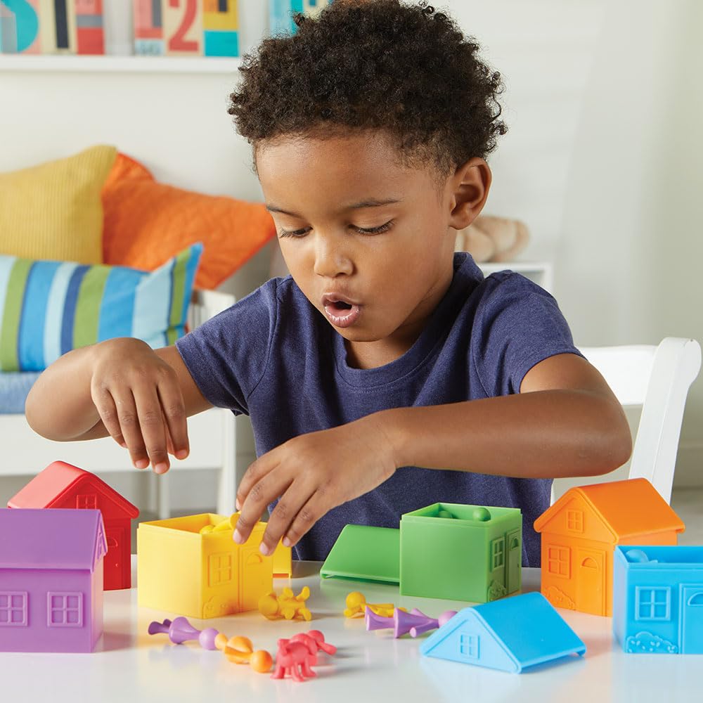 Learning Resources All About Me Sorting Neighborhood - 42 Pieces, Ages 3+ Social Emotional Learning Toys, Toddler Learning Toys