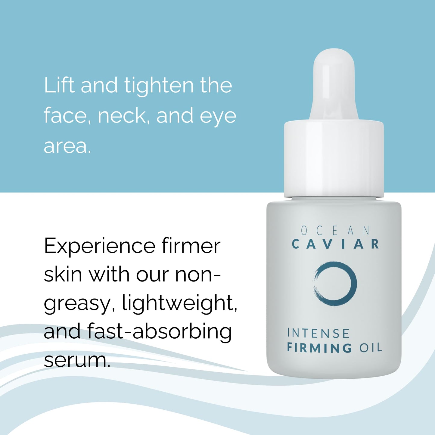 Noche Y Dia Caviar Firming Oil - Anti Aging Face Serum with Vitamin E - Firm & Lift Skin - Targets Fine Lines & Wrinkles - 20mL (.67 fl oz)