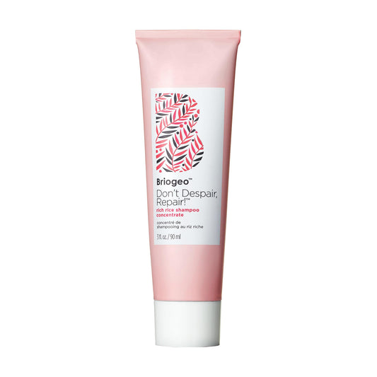 Briogeo Don't Despair, Repair! Rich Rice Shampoo Concentrate, Protein Shampoo for Severely Damaged Hair, Water-Activated Concentrate Shampoo, Vegan, Cruelty-Free, 3 fl oz
