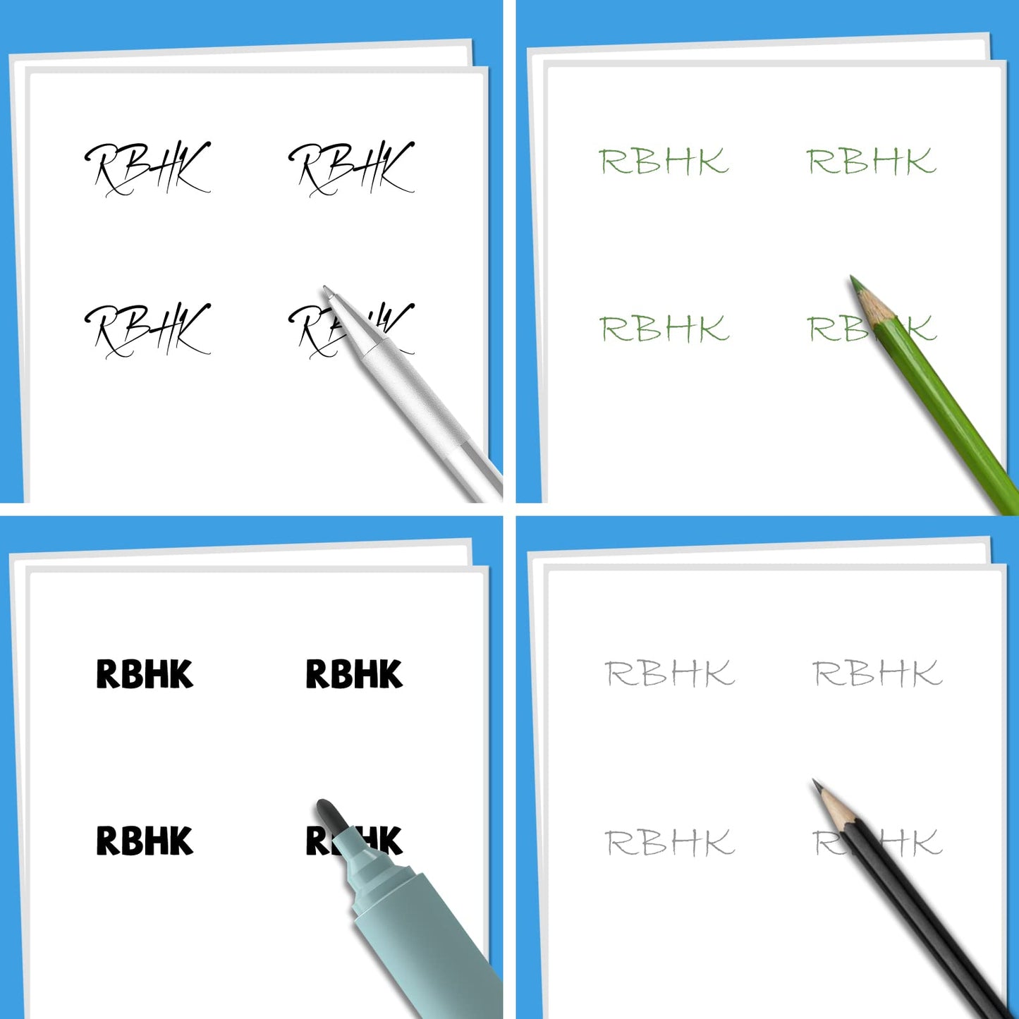 RBHK Sticker Paper, 8.5" x 11" Full Sheet Label Stickers Paper for Laser & Inkjet Printers (500 Sheets, 500 Labels)