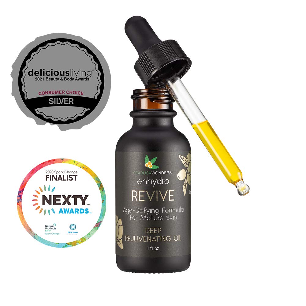 Seabuckwonders Enhydro REVIVE Deep Rejuvenating Face Oil Serum, 1 FL OZ, Age-Defying Formula for Mature Skin