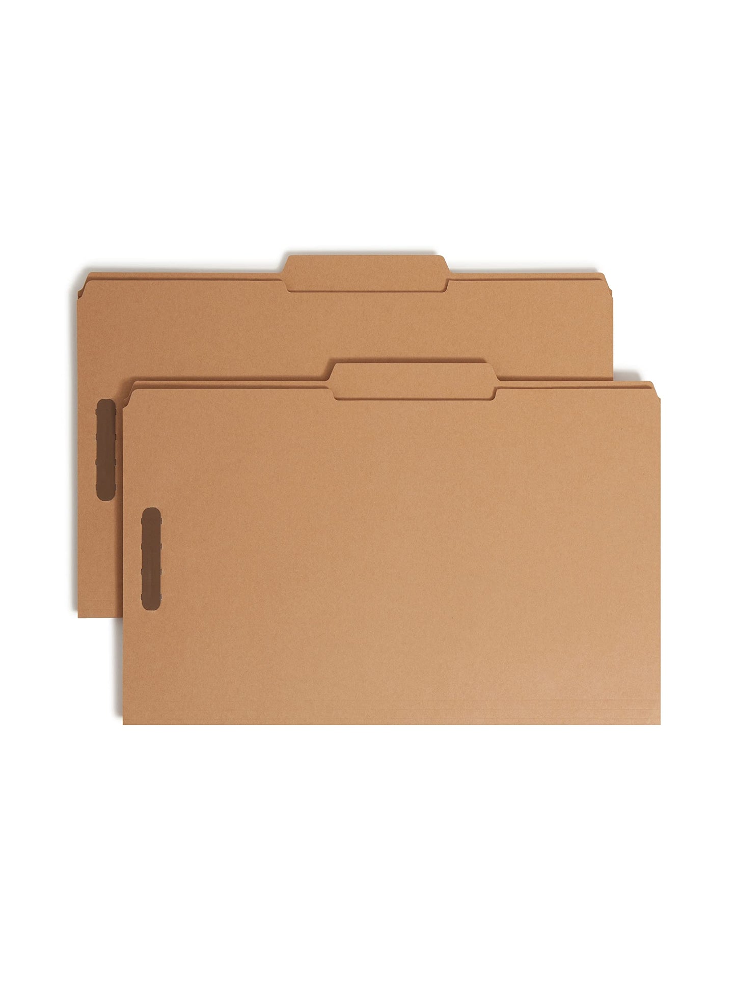 Smead Fastener File Folder, 2 Fasteners, Reinforced 2/5-Cut Tab Right of Center Position, Guide Height, Legal Size, Kraft, 50 per Box (19880)