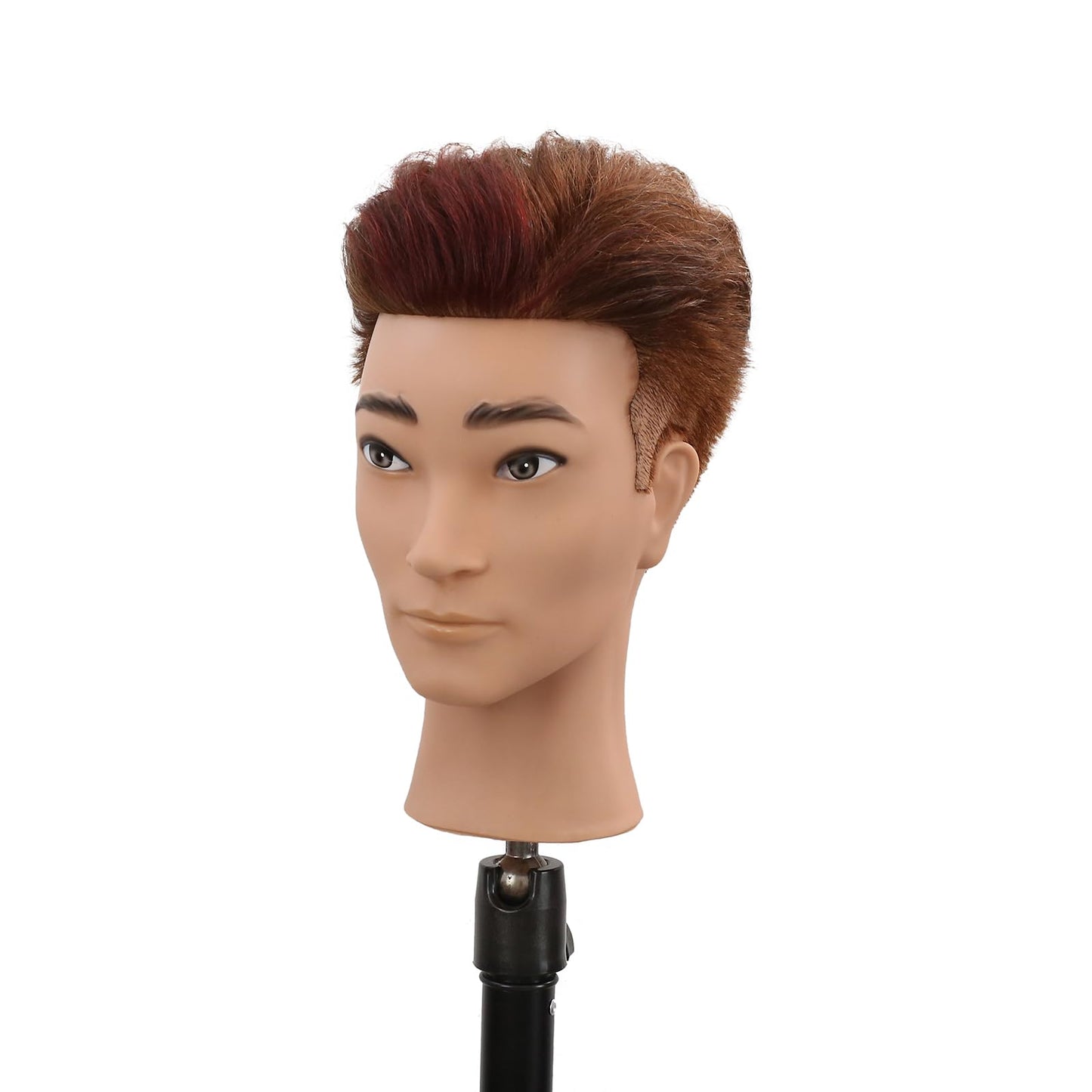 Stancia Barber Mannequin Head Male, Mannequin Head Human Hair for Practicing Haircut, Cosmetology Mannequin Head with 100% Human Hair