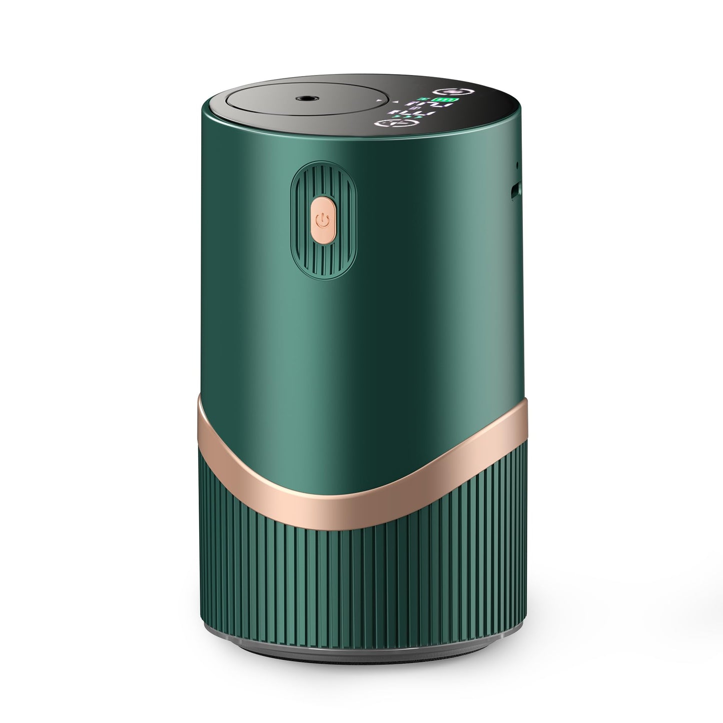 JUANANIUG Waterless Essential Oil Diffuser Portable: Rechargable Aromatherapy Diffuser for Car and Home - 4 Concentration Adjustments and Timers - Gifts for Christmas Home (Dark Green)