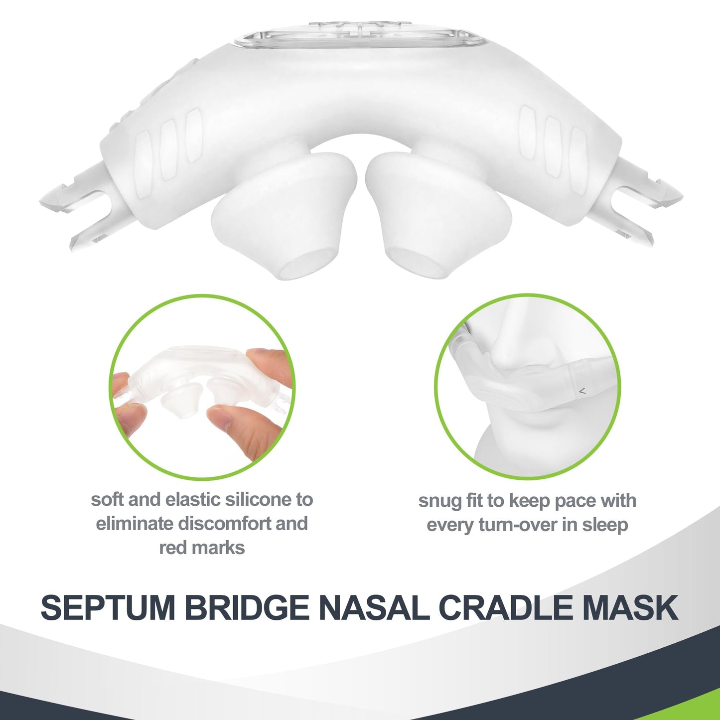 MEDICOLOR Frame System for Airfit P30i, NO Elbow, with Strap, Frame, Pillow Cushion(M), Adjustable and Comfortable CPAP Nasal Supplies for P30i Medium