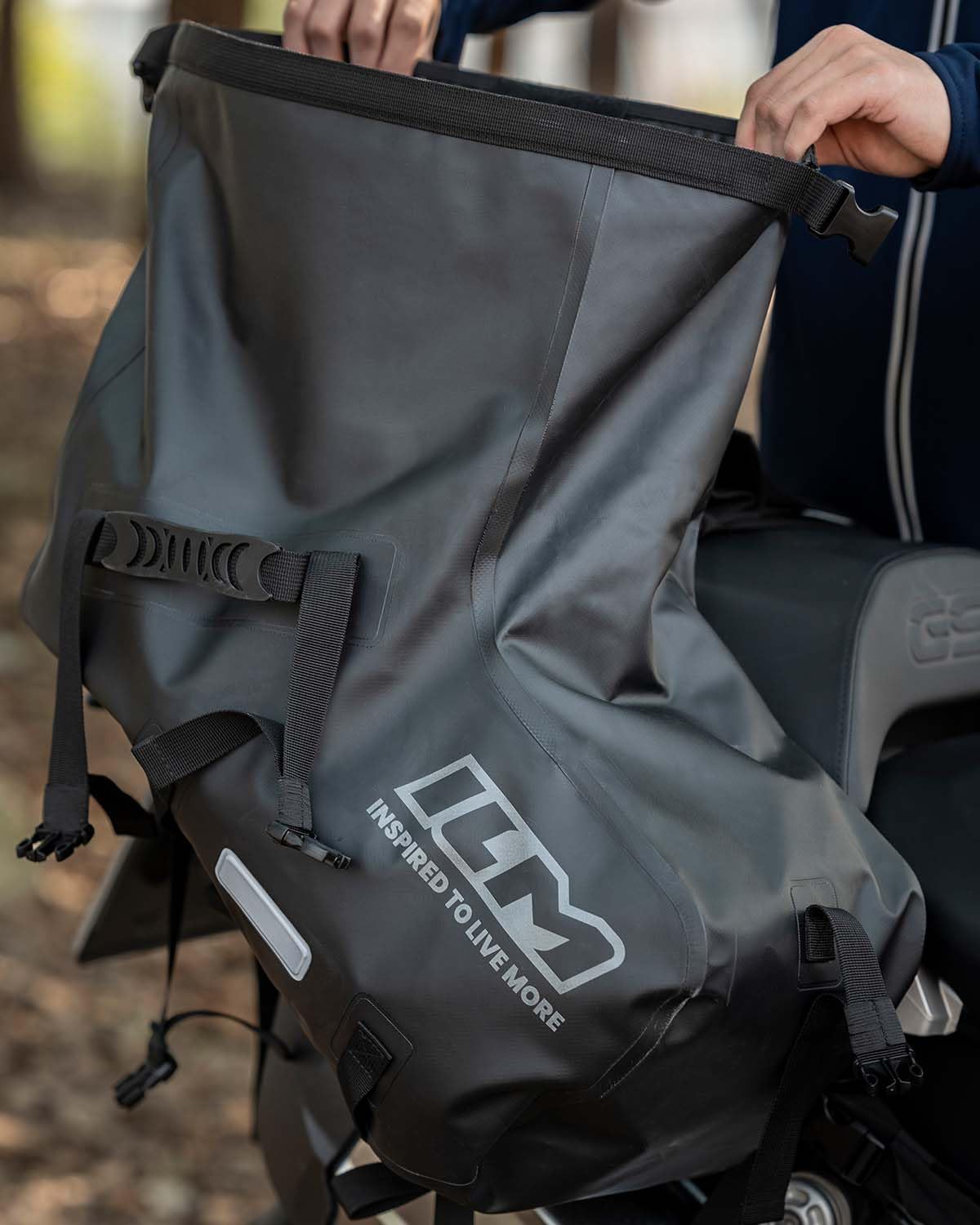 ILM Motorcycle Saddlebags Waterproof Motorbike Side Bags Panniers Large Capacity 48L(24L*2) Adventure Dual Sport BS3