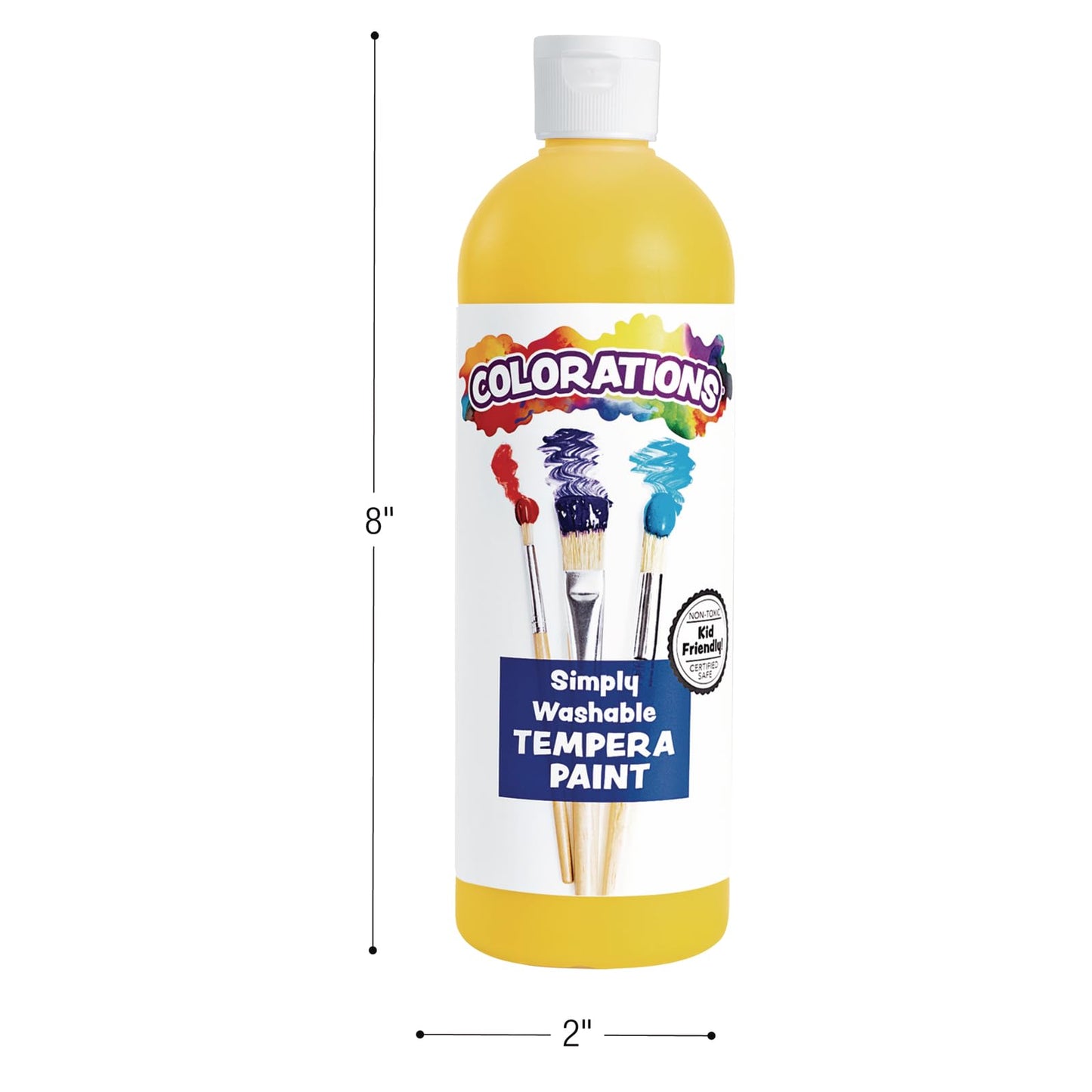 Colorations - SWT16 Simply Washable Tempera Paints, 16 fl oz, Set of 11 Colors, Non Toxic, Vibrant, Bold, Kids Paint, Craft, Hobby, Arts & Crafts, Fun, Art Supplies