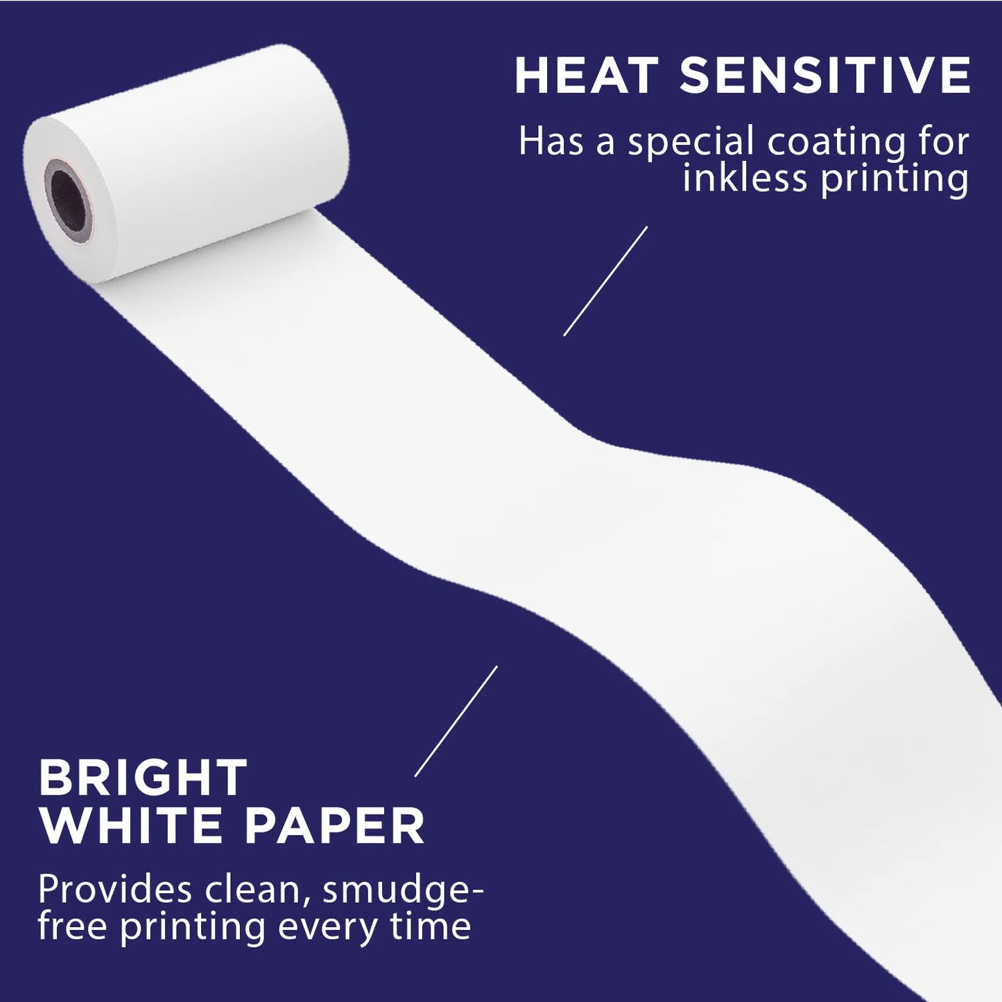 Thermal Receipt Printer Paper for Square Terminal by Paper Planet | 30 Rolls | SPD2-01