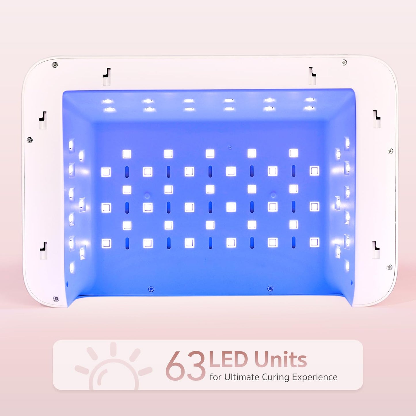 GAOY Professional Nail Curing Lamp for Salon, Mega UV LED Light for Gel Nails with Arm Rest and Retractable Tray, 5 Timers, LCD Display and Infrared Sensor