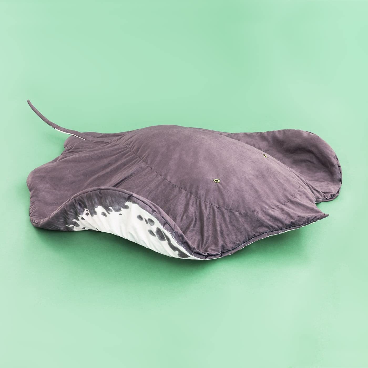 Manta Ray Stuffed Animal Stingray Blanket 50" x 50" Wearable Blanket, Manta Ray Plush Stuffed Stingray, Soft Cozy Ray Throw Cloak Wrap Gifts for Women Adults and Kids Christmas