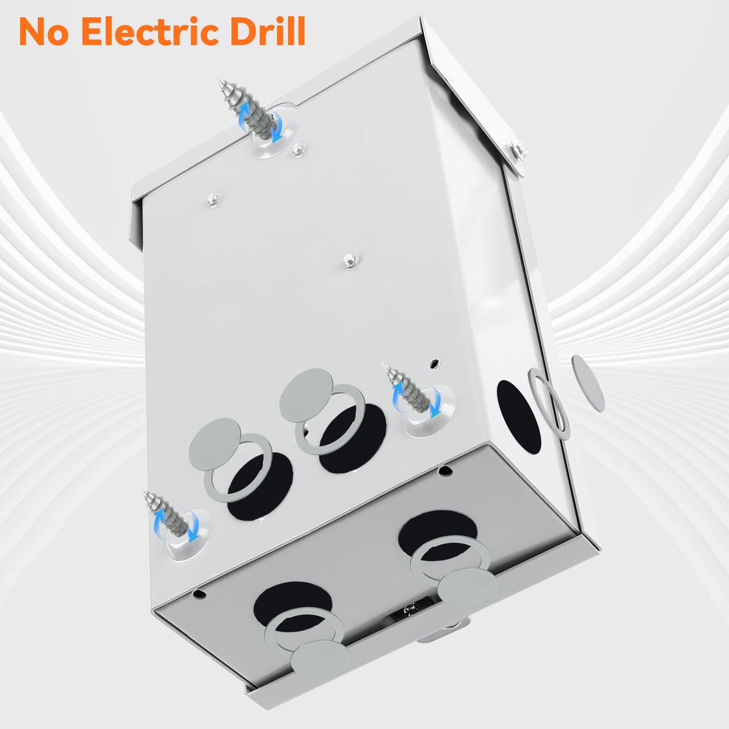 30 Amp Disconnect Switch,3 Pole Safety Switch,Non-Fusible,Indoor&Outdoor,Meeting NEMA 3R Standards,Galvanized Steel，Anti Corrosion and Rust Prevention,10-Year Warranty