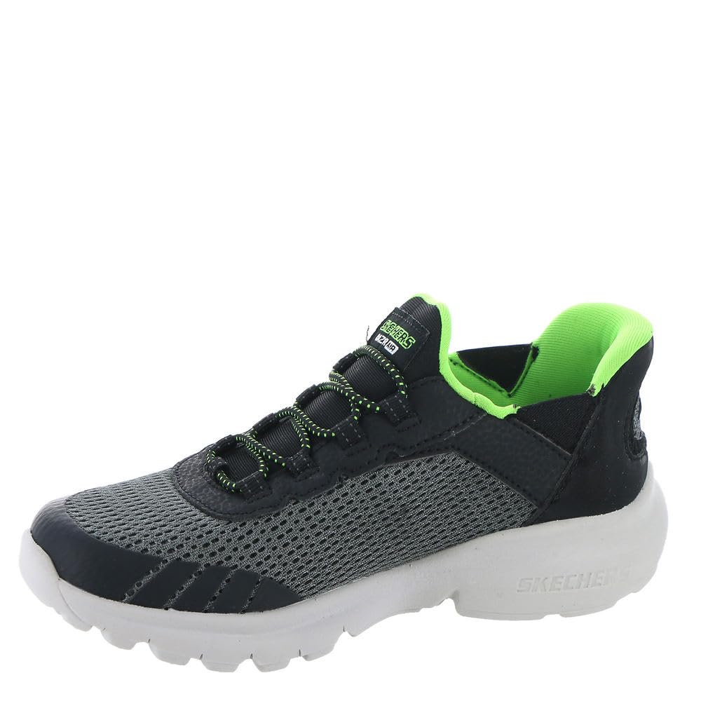 Skechers Kids Boys Skechers Razor Air-Hyper-Brisk Sneaker, Charcoal/Black, 6, Big Kid