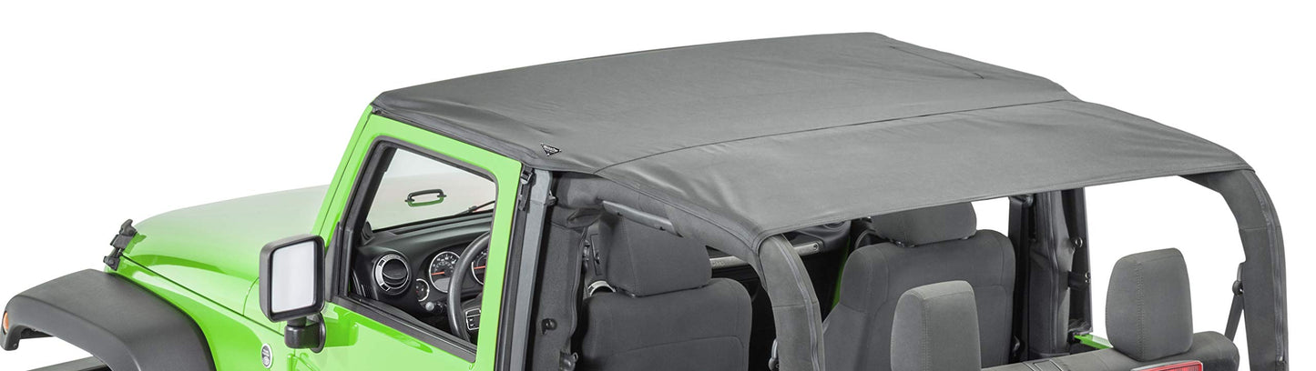 MasterTop Windshield Header compatible with 2007-2018 JK 2 and 4 Dr Wranglers| Required for Summer Soft Top Installations (Except MasterTop Mesh Tops)|for all Brands of Summer Soft Tops|14700001