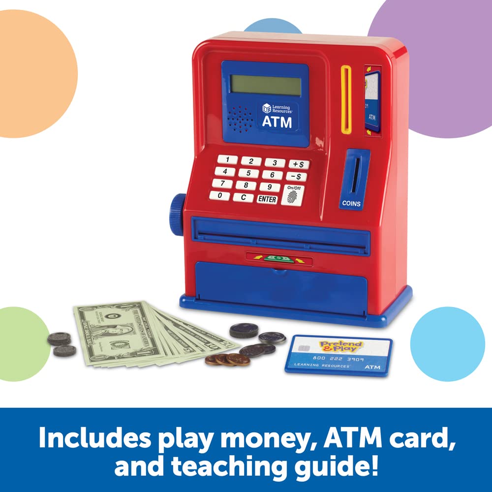Learning Resources LER2625 Pretend and Play Teaching ATM Bank Toy