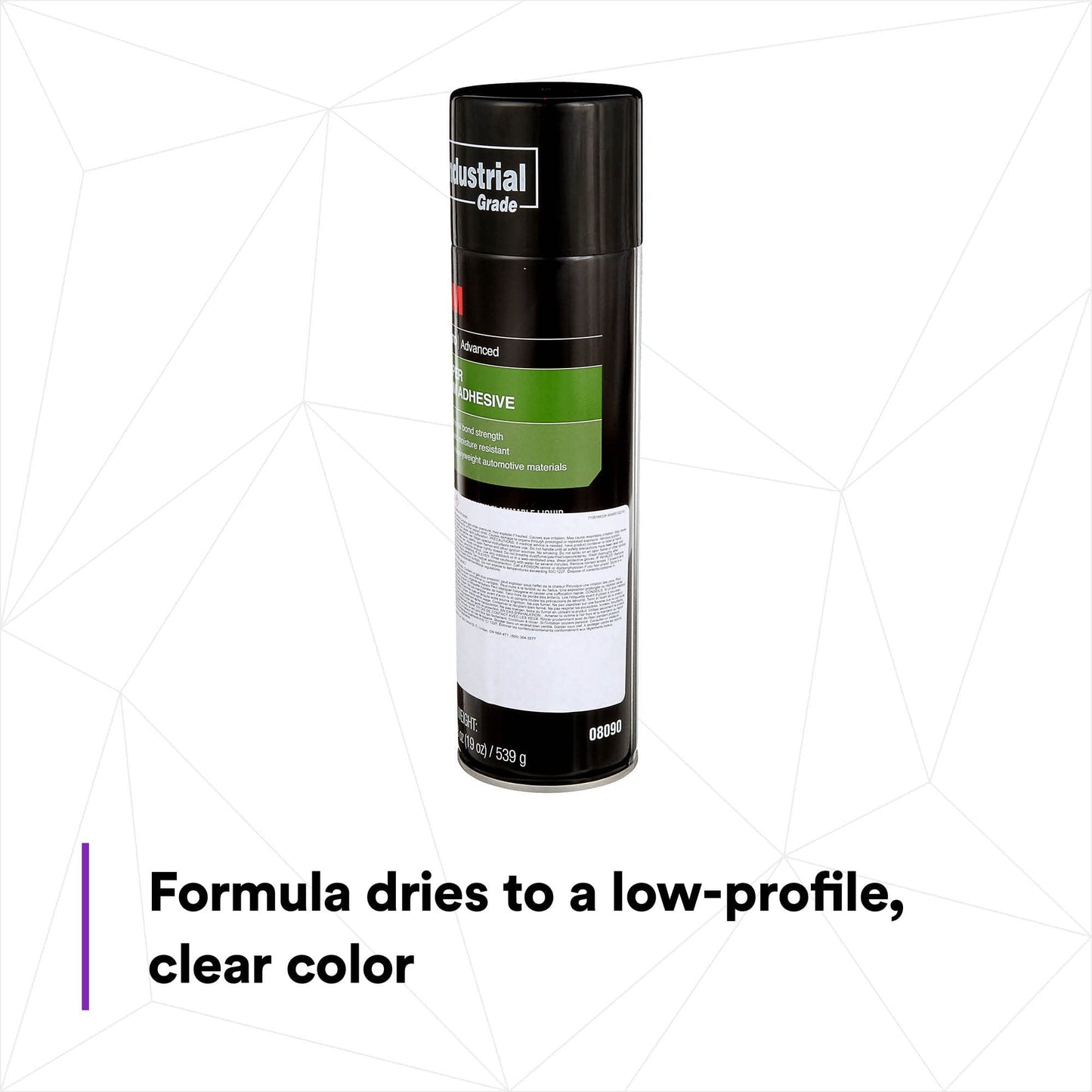 3M Super Trim Adhesive 08090, Clear Color, Lightweight, Long Bonding, Easy To Apply, 19 oz