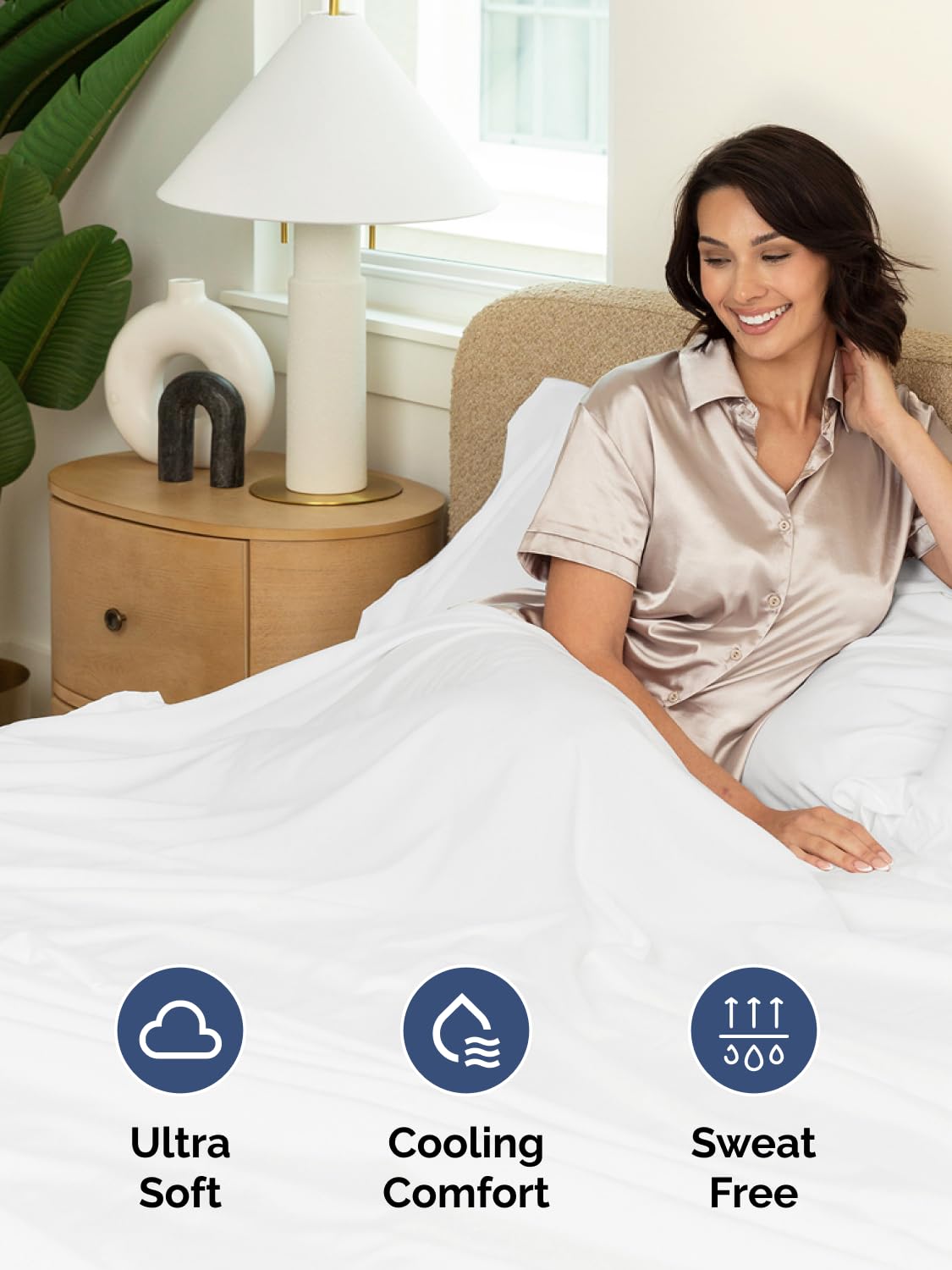 Extra Deep Pocket Queen Sheet Set - 4 Piece Breathable & Cooling Bed Sheets - Hotel Luxury Sheet Set - Ultra Soft, Wrinkle Free & Comfy - Easily Fits Extra Deep Mattresses - Deep Pocket White Sheets