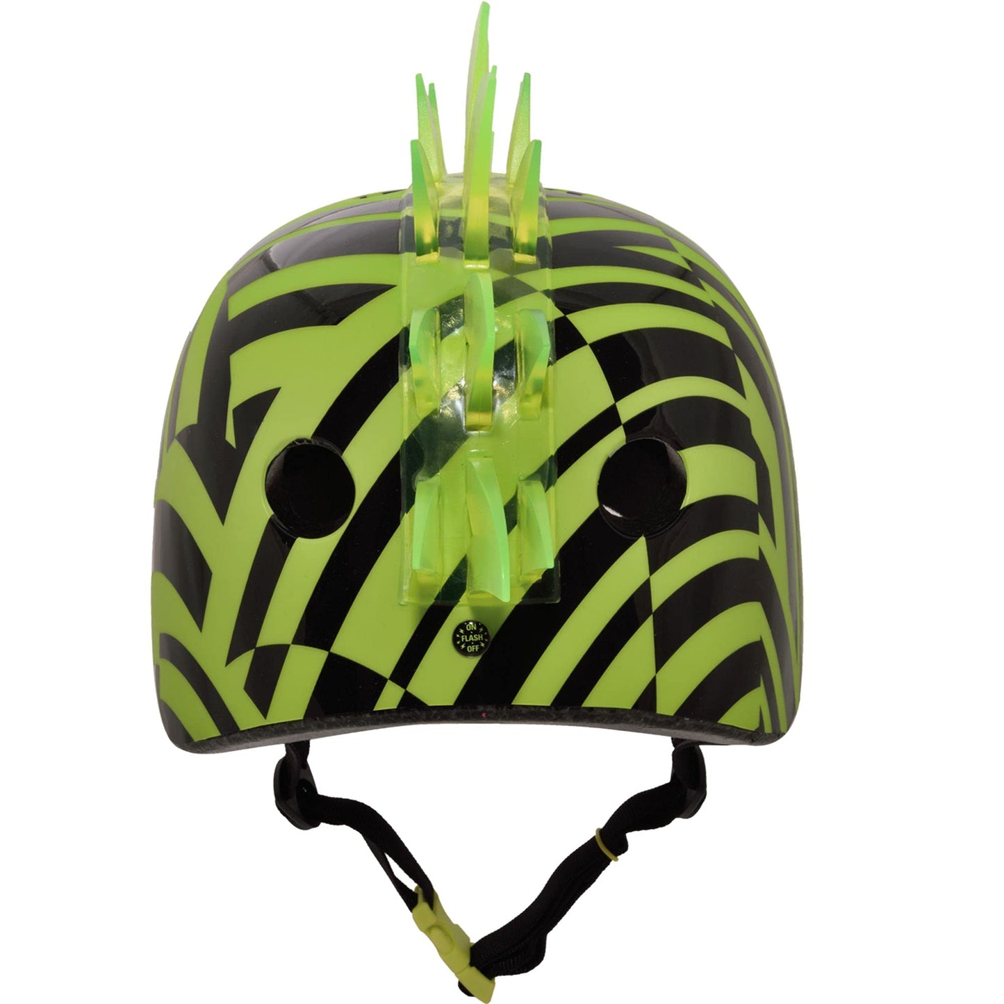 Krash unisex teen Krash Mohawk Bike Youth Helmet, Dazzle Green LED, One Size US