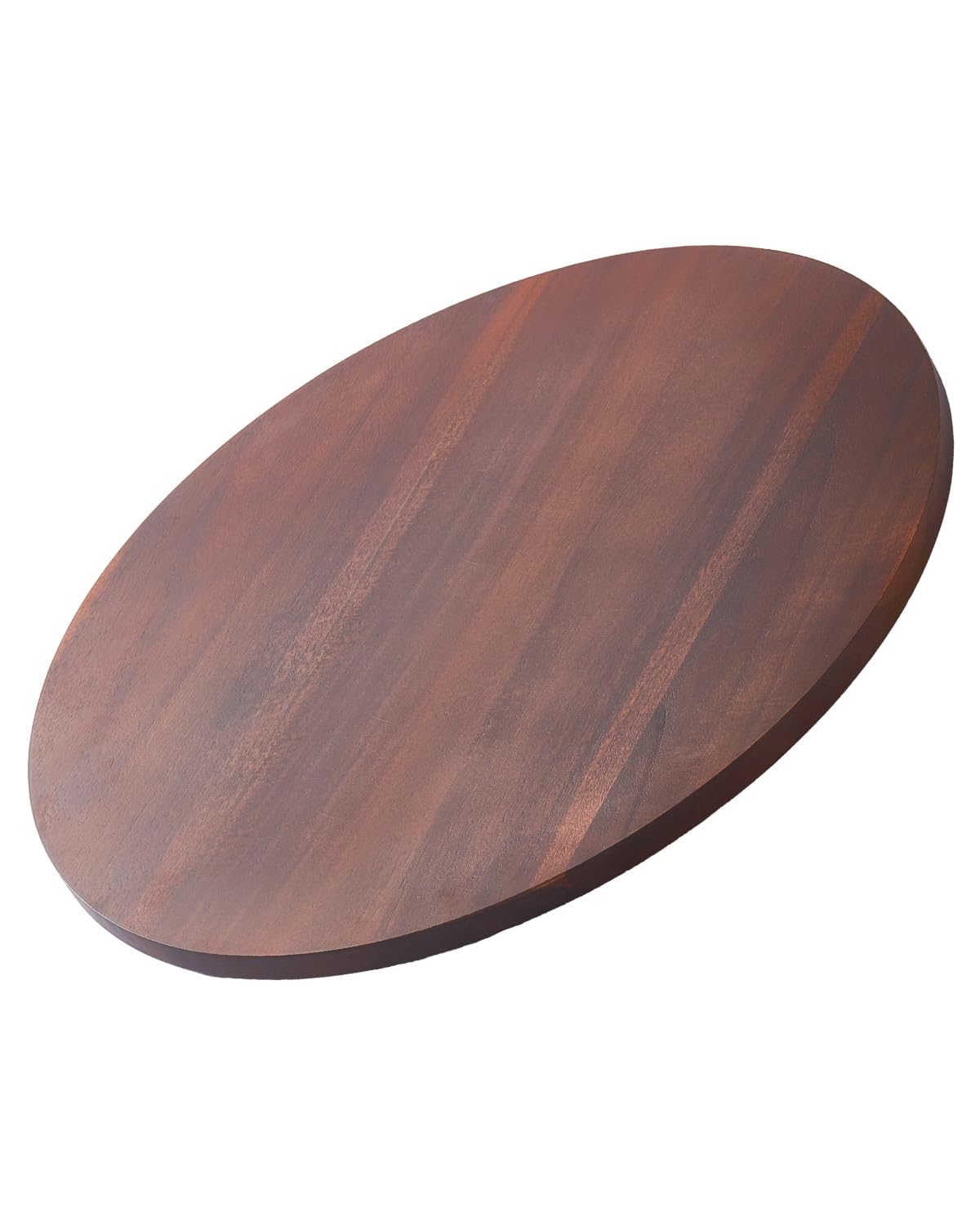 VEVOR 24 in Wood Lazy Susan Turntable, 360° Rotation Round Clear Tabletop Rotating Tray, Acacia Wood Dining Table Centerpiece, Smooth and Silent Spin, for Family Gatherings, Banquets and Weddings