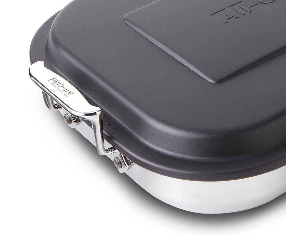 All-Clad Specialty Stainless Steel Lasagna Pan 12x15x2.75 Inch Induction Oven Broiler Safe 600F Frozen Lasagna, Pots and Pans, Cookware Silver