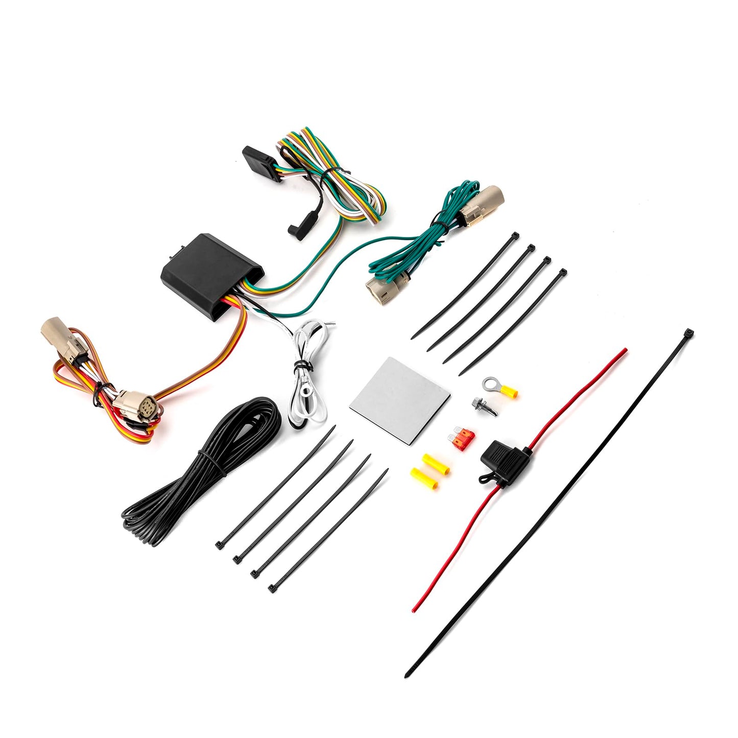 Wsays Vehicle-Side 4-Pin Trailer Wiring Harness Compatible with Ford Bronco 2021-2023 W/LED Tail light Plug & Play Connect Trailer Tail Lights Brake Signal Lights and Turn Signals