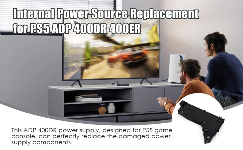 Internal Power Source Replacement for PS5 Power Supply ADP 400DR 400ER PA-1401-JT20 Game Console Power Unit for PS5 ADP-400ER ADP-400DR Power Supply (ADP-400DR ER)