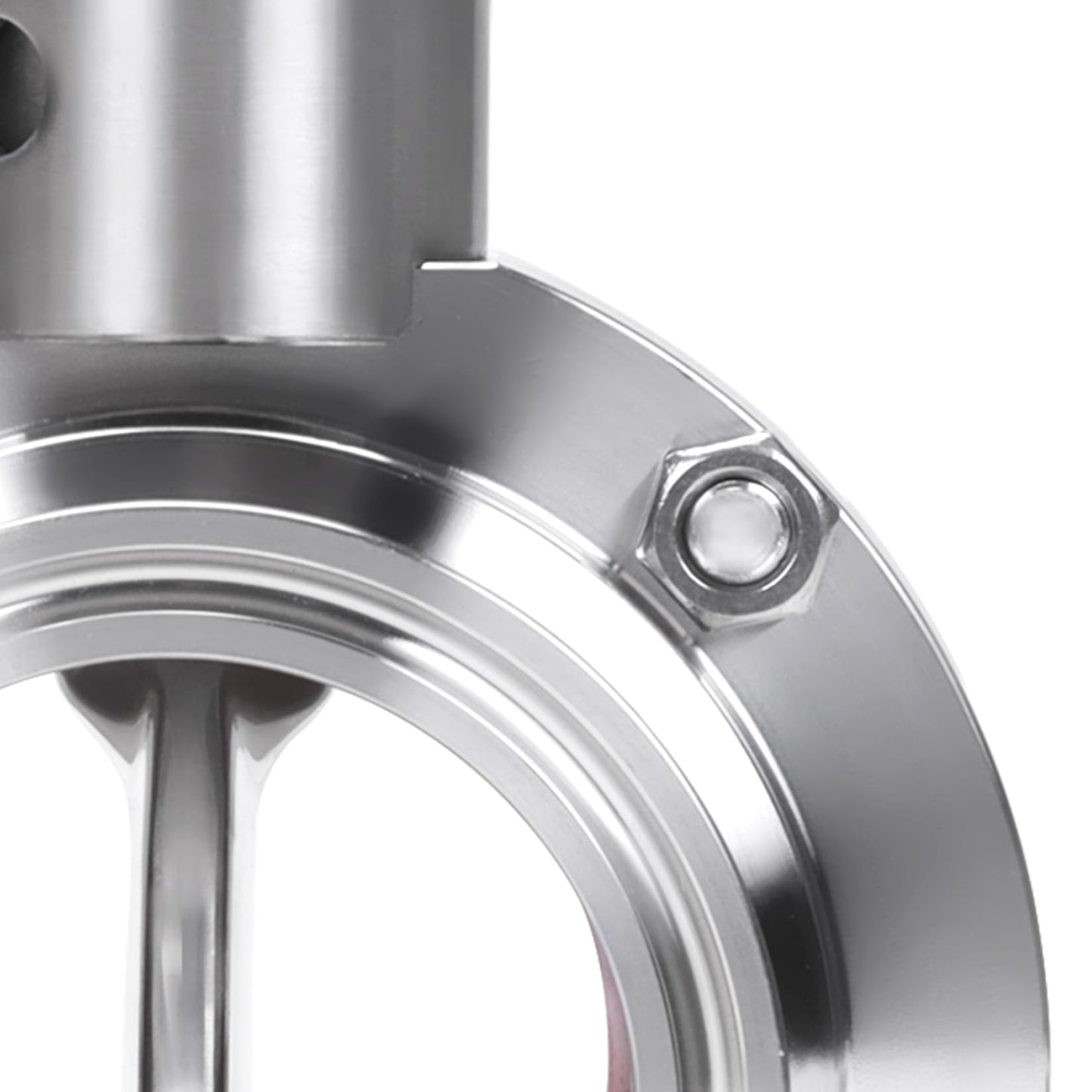 DERNORD 2 Pack 2 Inch Tri Clamp Sanitary Butterfly Valve with Pull Handle Stainless Steel 304 Tri Clamp Clover (2" Tube OD)