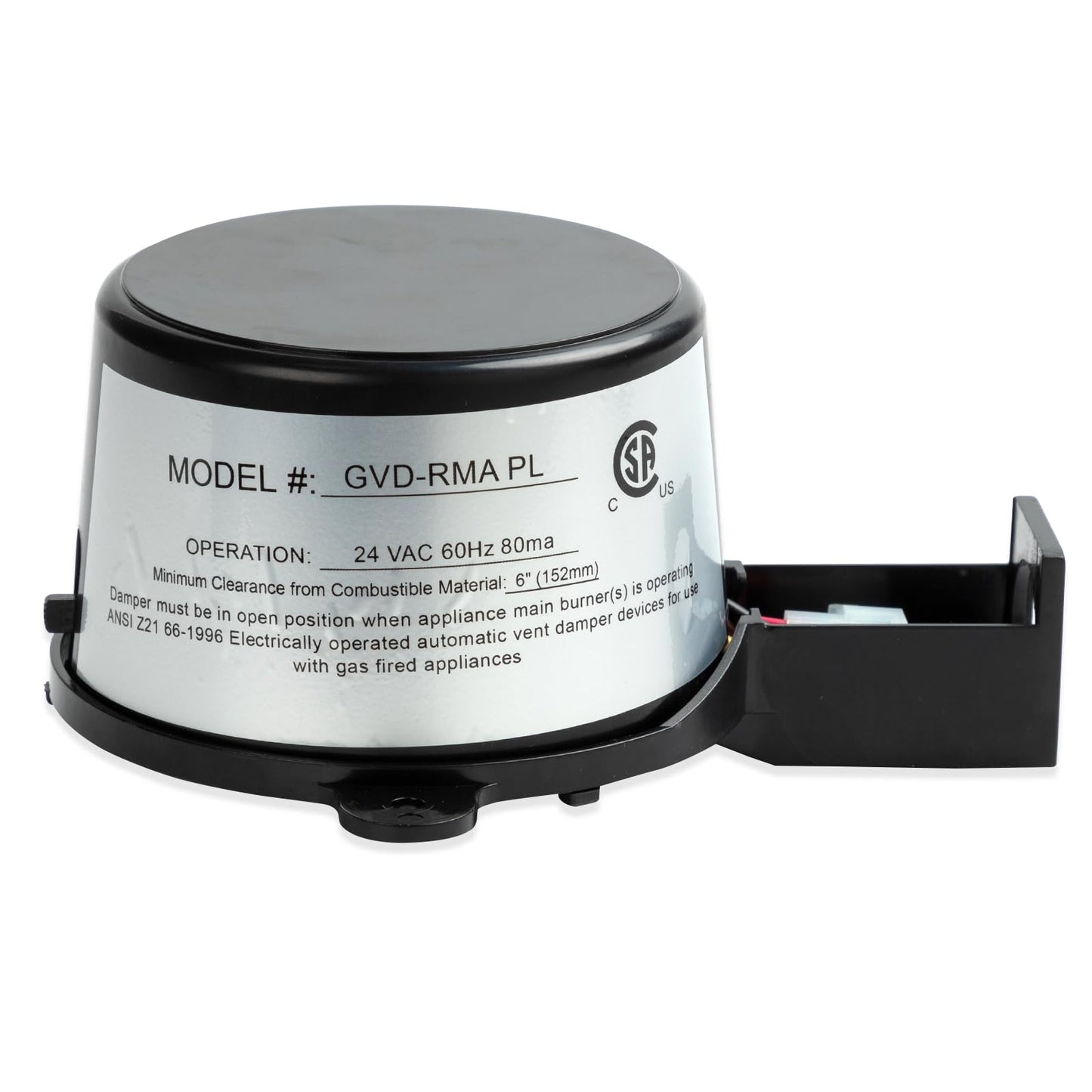 GVD-RAM PL Vent Damper Motor ，Assembly Compatible with Field Controls 46491600，381-800-476 GMA-PL Vent Damper Motor Replaces GVD-5、GVD-6 Model Dampers