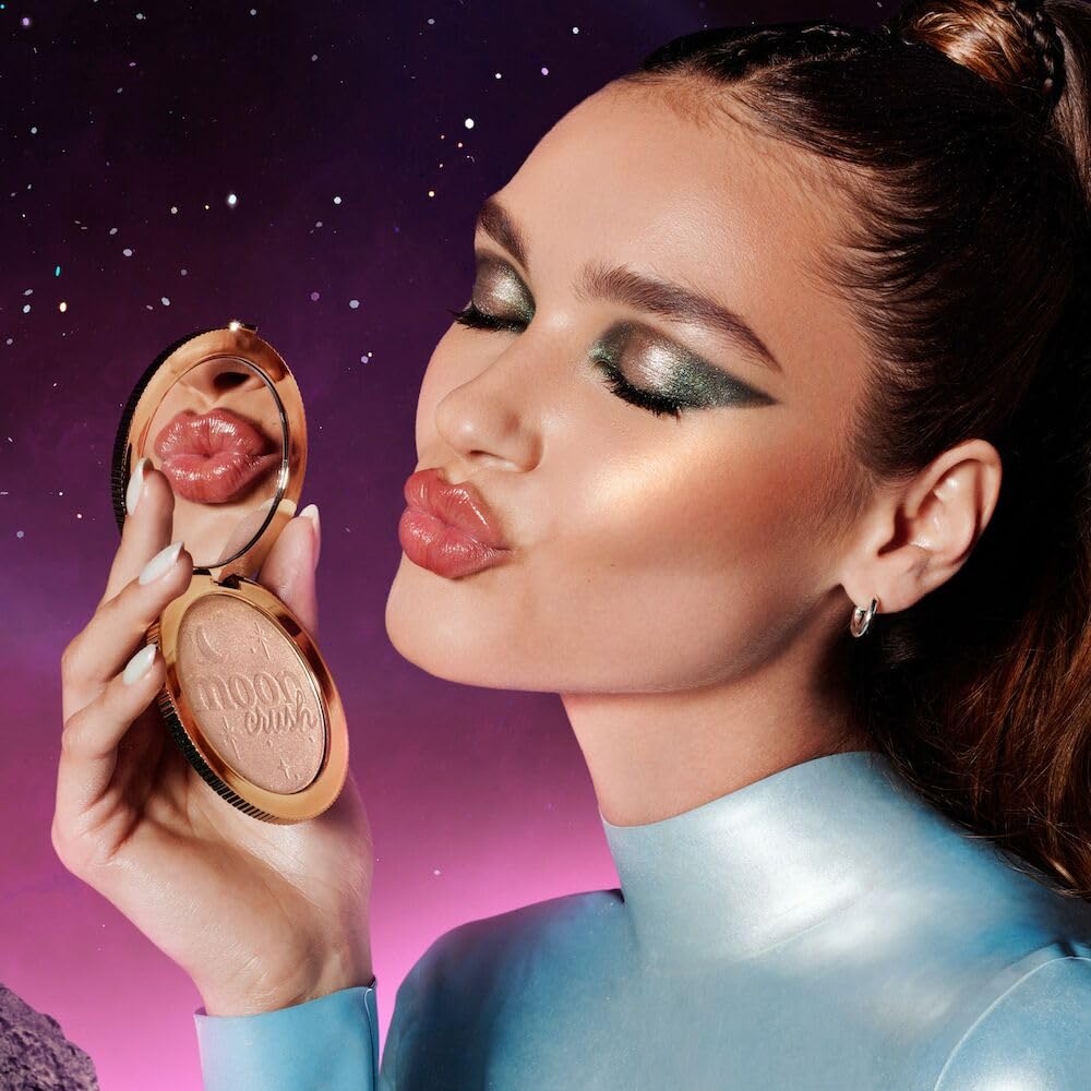 Too Faced Moon Crush Highlighter | Blendable, Weightless, Shimmer + Luminous Glow Finish, 0.25 Ounce, Shooting Star