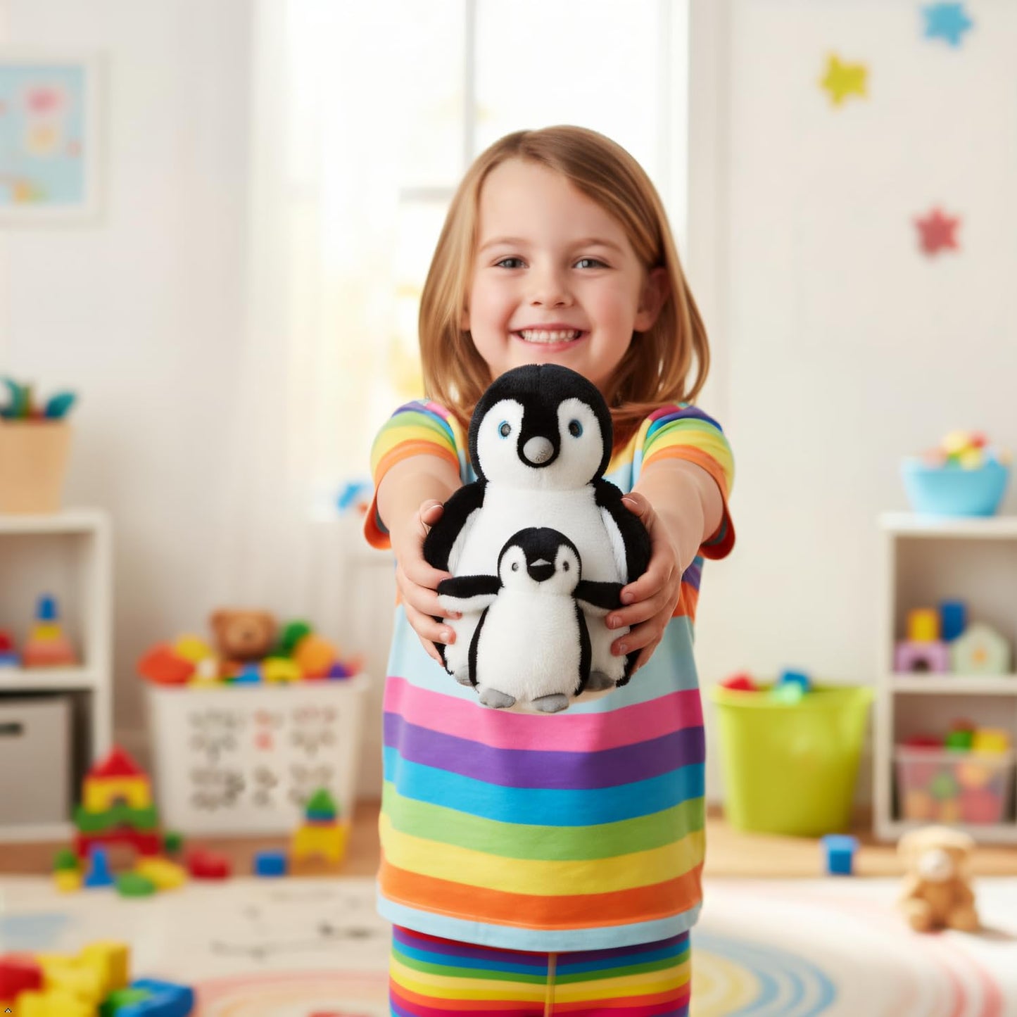 The Petting Zoo 12" Softee Penguin and Baby