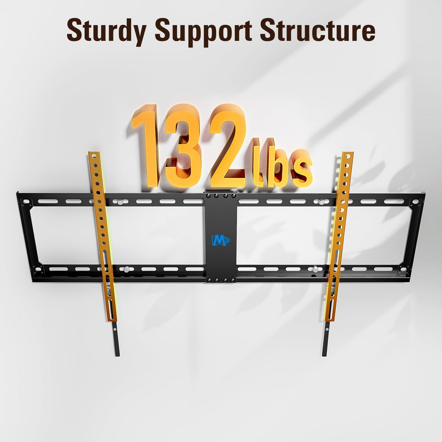 Mounting Dream Fixed TV Wall Mount, Low Profile Wall Mount TV Bracket for Most 42-90 Inch TVs, Flush TV Mount for Space Saving, Fits 16", 18‘', 24", 32" Studs, Max VESA 800x400mm and 132lbs MD2361-32