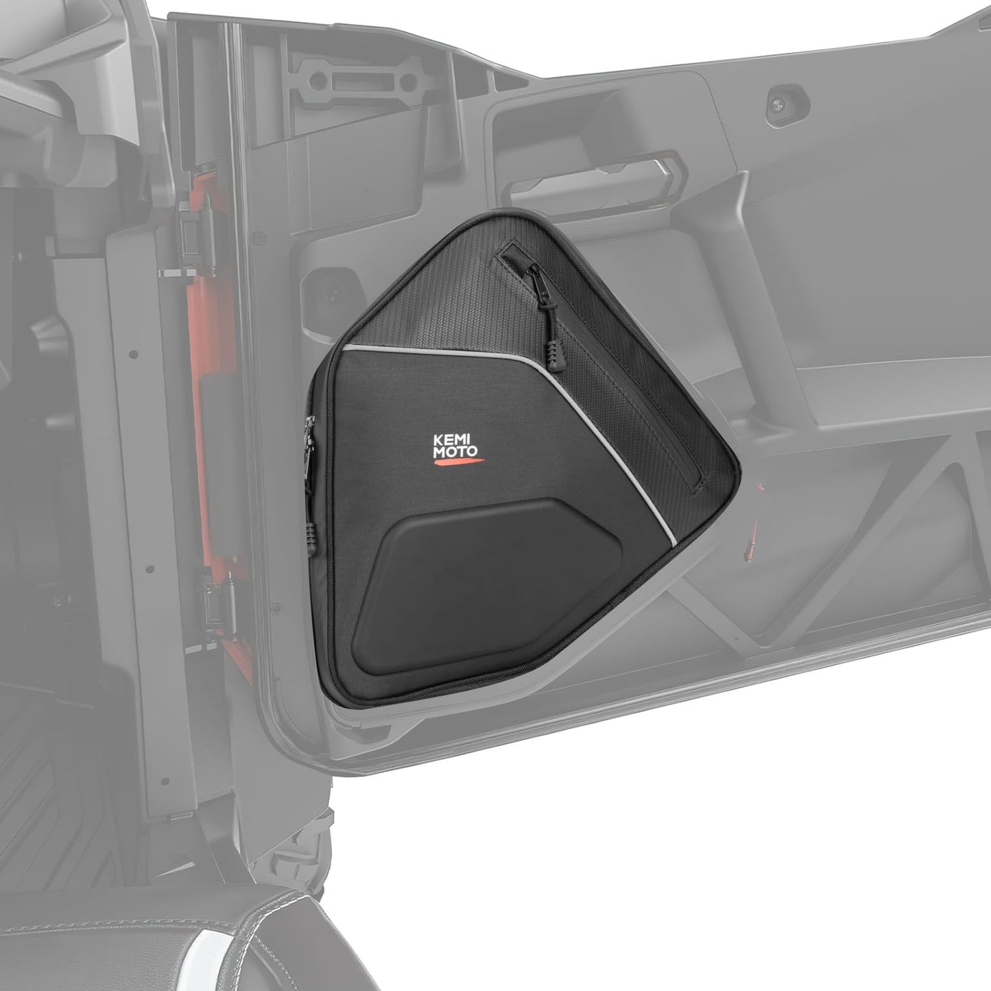 KEMIMOTO Door Bags EVA Water-resistant Door Storage with Padding Compatible with 2017-2025 Can-Am Maverick Sport with Stock Doors/Maverick Trail Equiped with the Sport Half Doors
