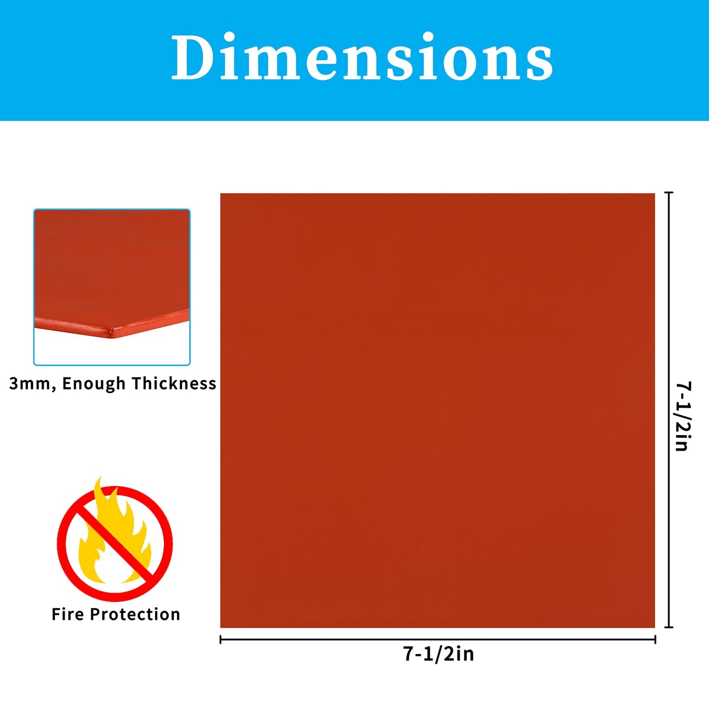 ABOAT T Fire Putty Electrical Pads Fire Barrier Moldable With Disposable Gloves for Sockets Wall Openings Electrical Box Water Supply Boxes (10, 7-1/2 Inch)