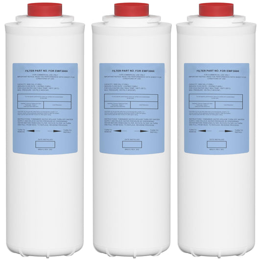 51300C Water Replacement Filter Compatible with Elkay 51300C EWF3000, and Ezh20 Bottle Filling Station, 3000 Gallon Water Filter Replacement for ERF750, 51299C, 55898C (No Chip)