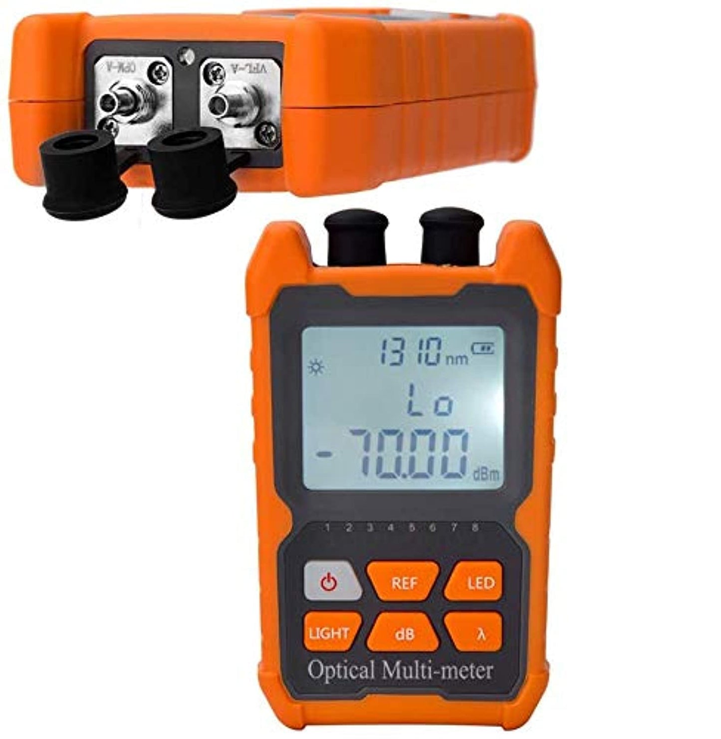 D YEDEMC Fiber Optic Cable Tester - Portable Optical Fiber Power Meter with Universal FC/SC/ST Interface and Built-in 2Mw Visual Fault Locator (OPM-VFL-1)