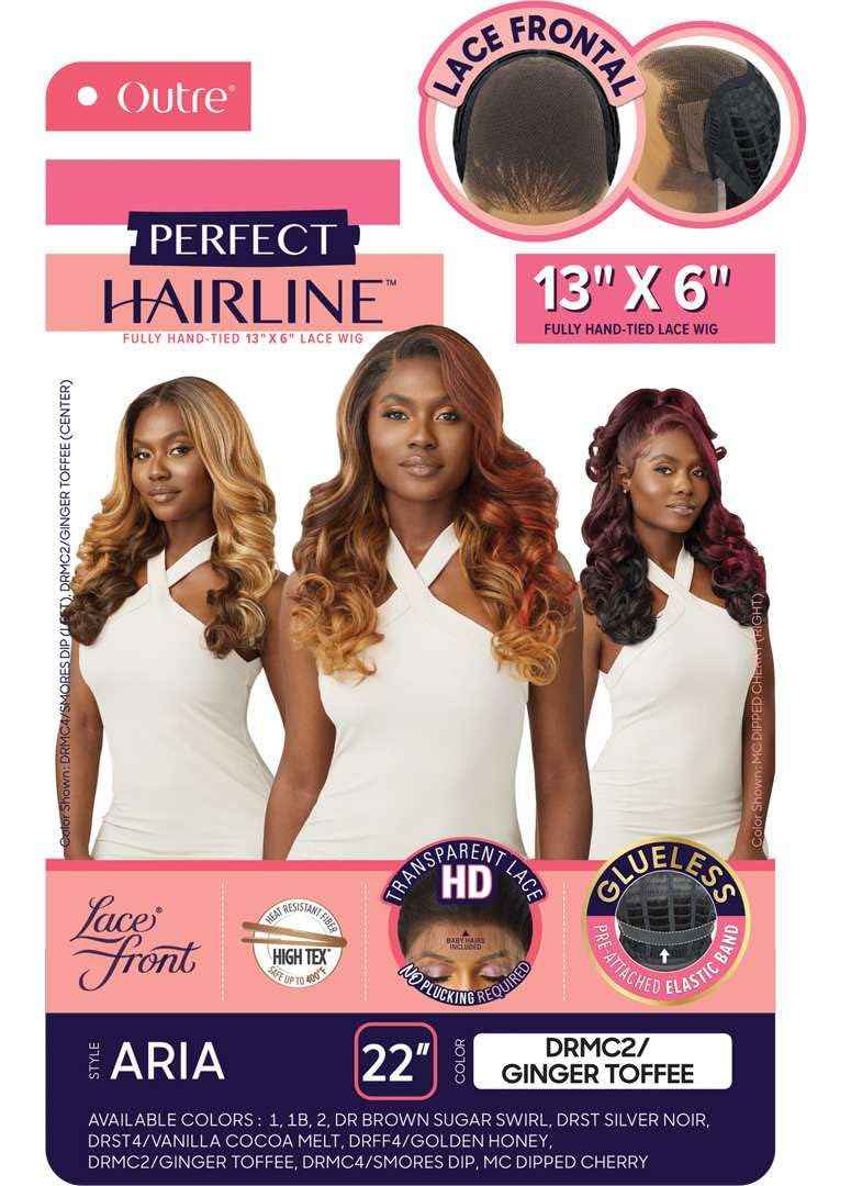 Outre Lace Front Wig - Perfect Hair Line 13X6 - Aria (OFF BLACK 1B)