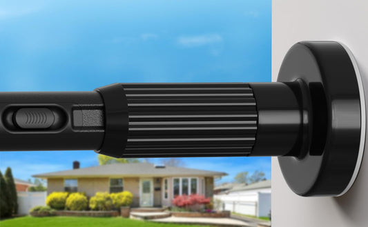 Extra Long Tension Rod 41-165inch Heavy Duty Tension Curtain Rods no Drilling Outdoor Curtain Rod for Patio,Windows,Shower,Doorway,Spring Rods Diameter 1.26inch Black