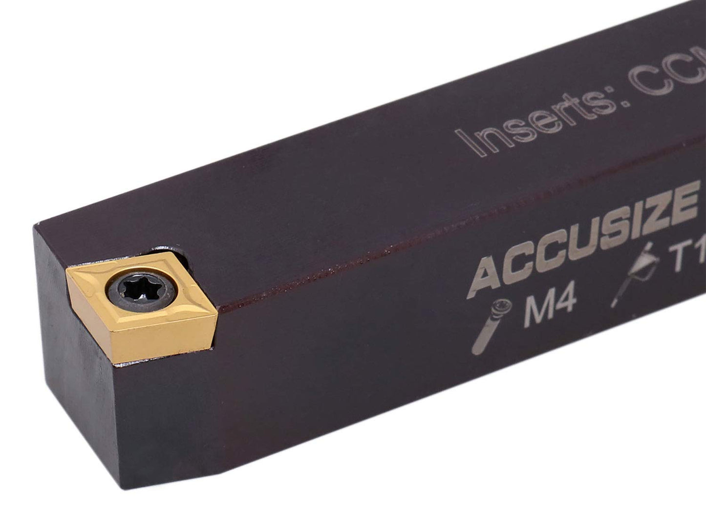 Accusize Industrial Tools 3/4" 9 Pieces/Set, Indexable Carbide Turning Tools and Boring Bar, 2988-0034