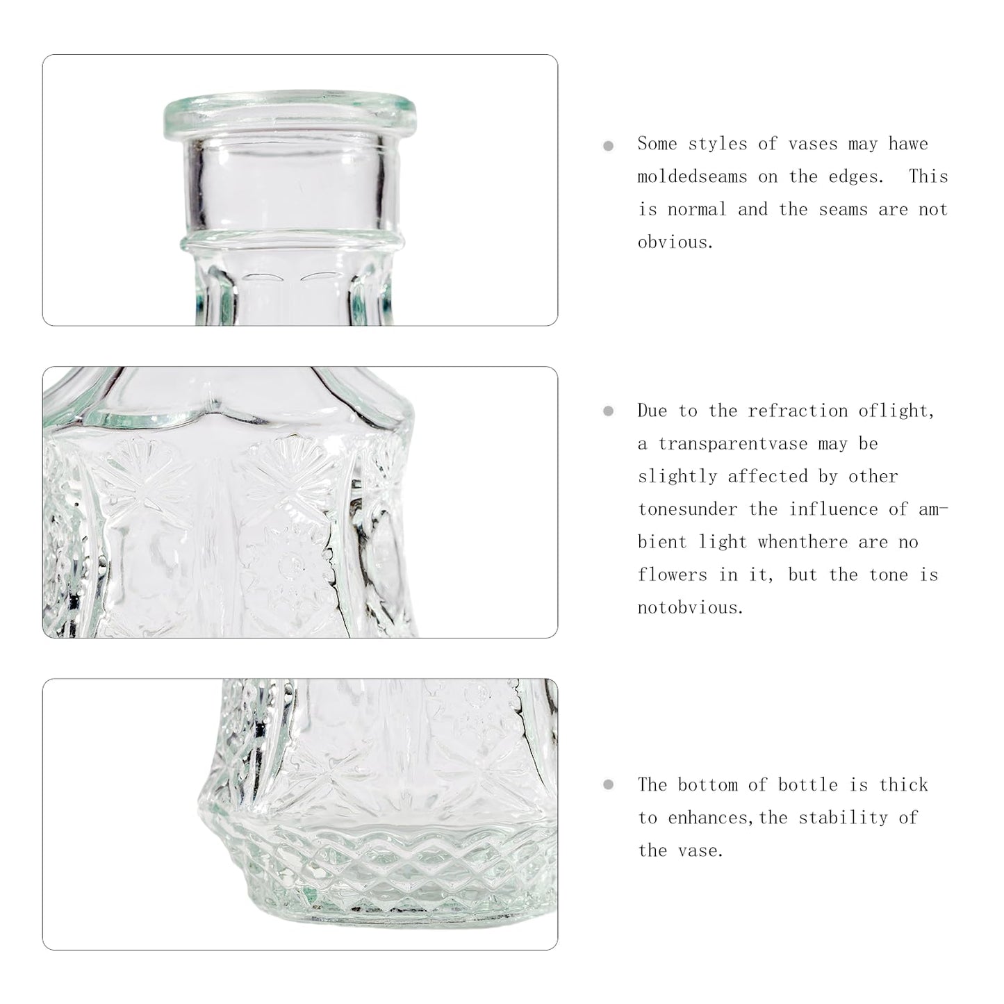 Yabool 40 Pcs Bud Vase Set, Vases for Centerpieces, Cute Glass Bud Vases in Bulk, Small Vases for Flowers, Clear Vase Set for Wedding Decorations, Home Table Flower Décor